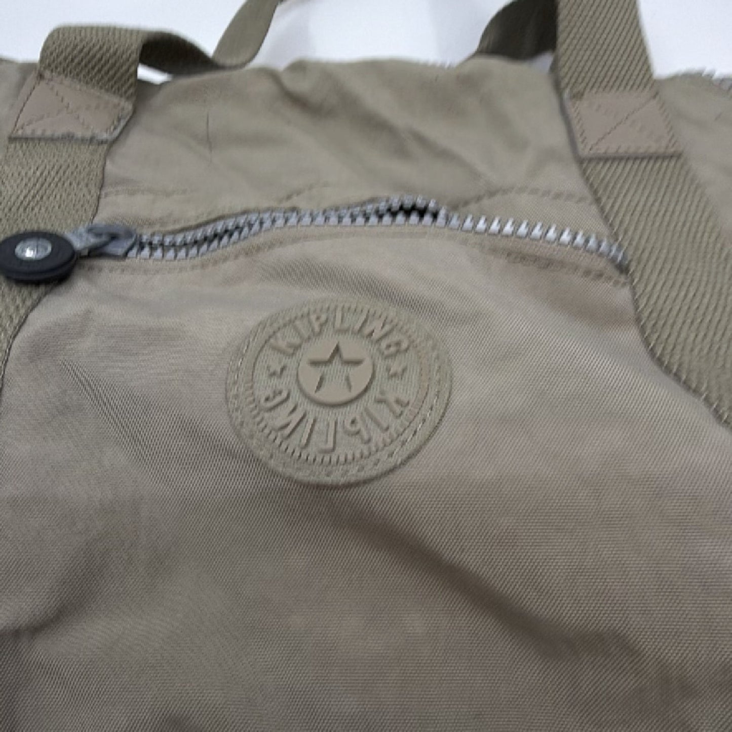 Kipling Art Brown Nylon Boston Bag