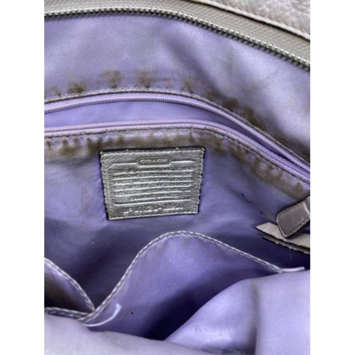 Coach Classic Off White Leather Shoulder Bag