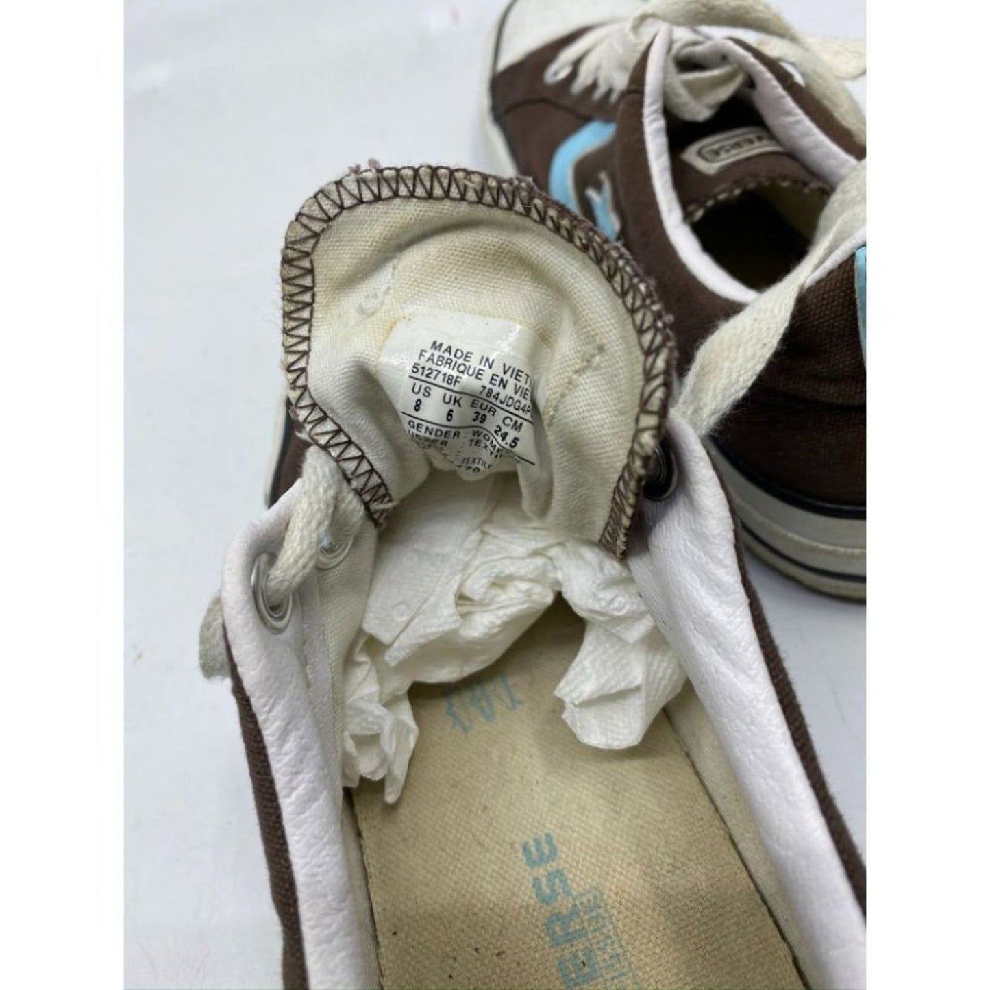 CONVERSE Sneakers White Black Women's Size 8