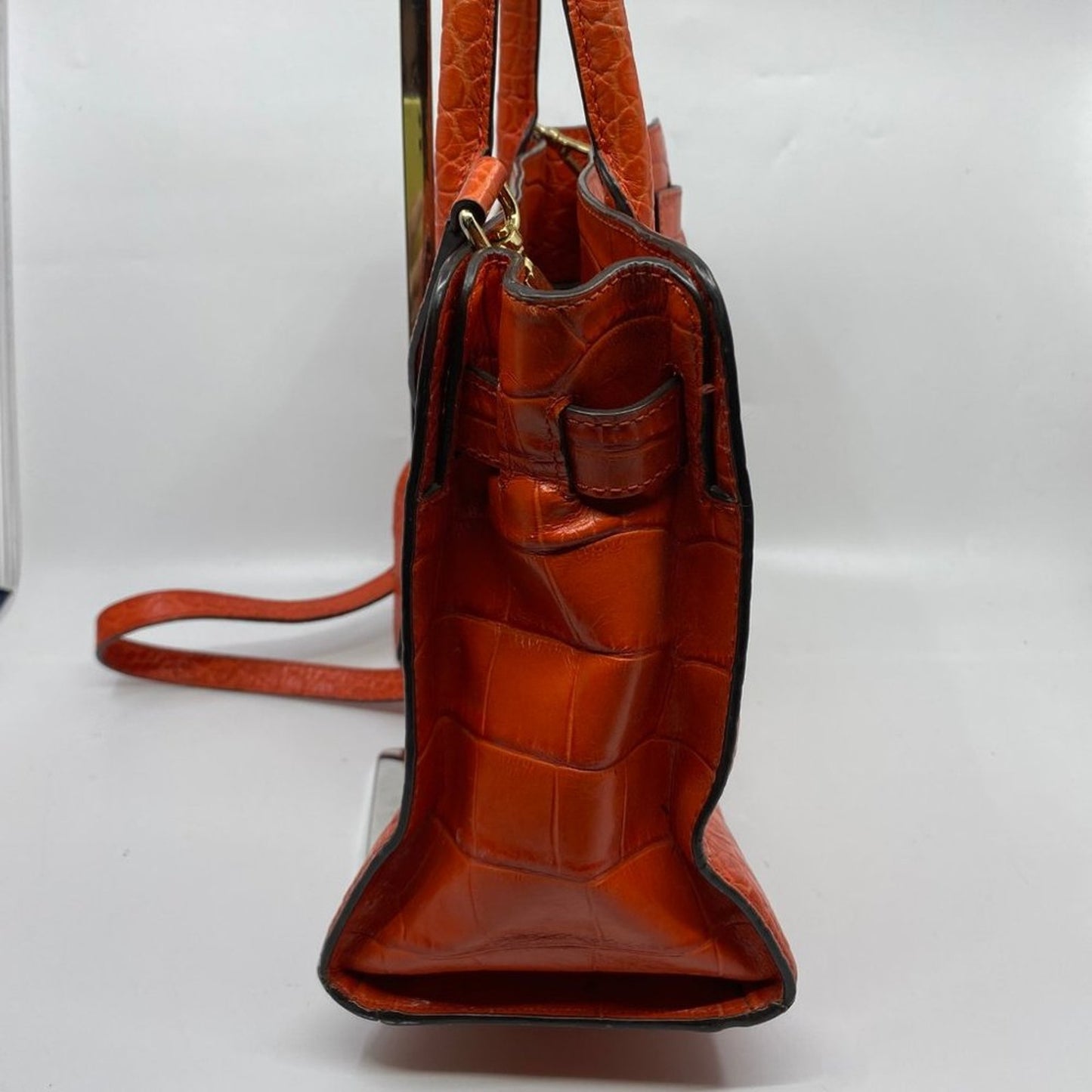 Michael Kors L Orange Leather Crossbody/Handbag