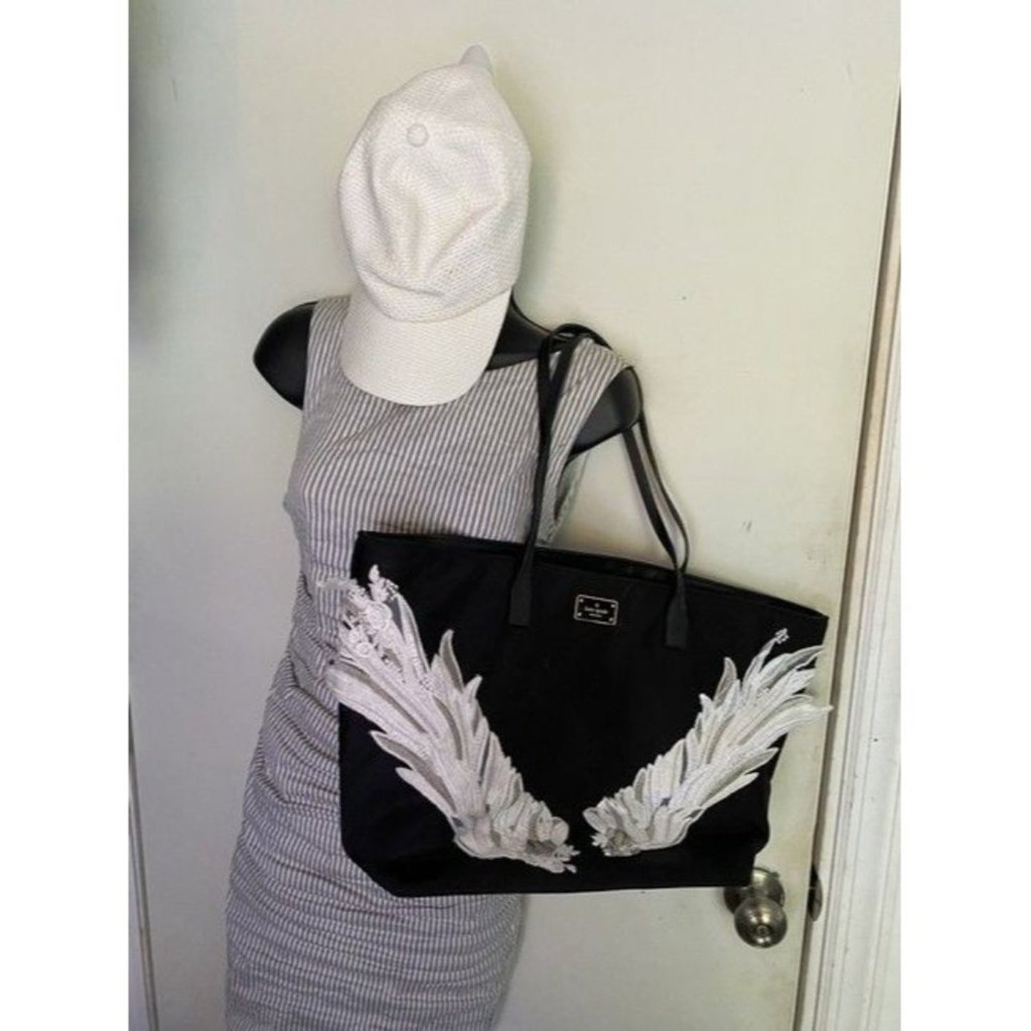 Kate Spade Customized By Me Black Fabric Shoulder Bag