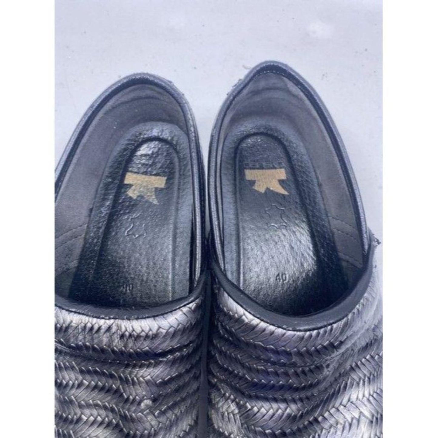Dansko Black Silver Mulesslides Size Eu