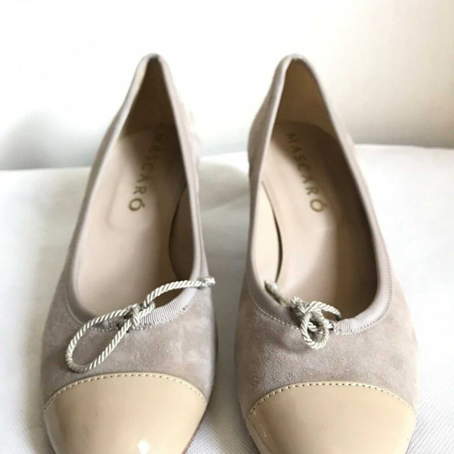 MASCARO Nude Wedge Shoes