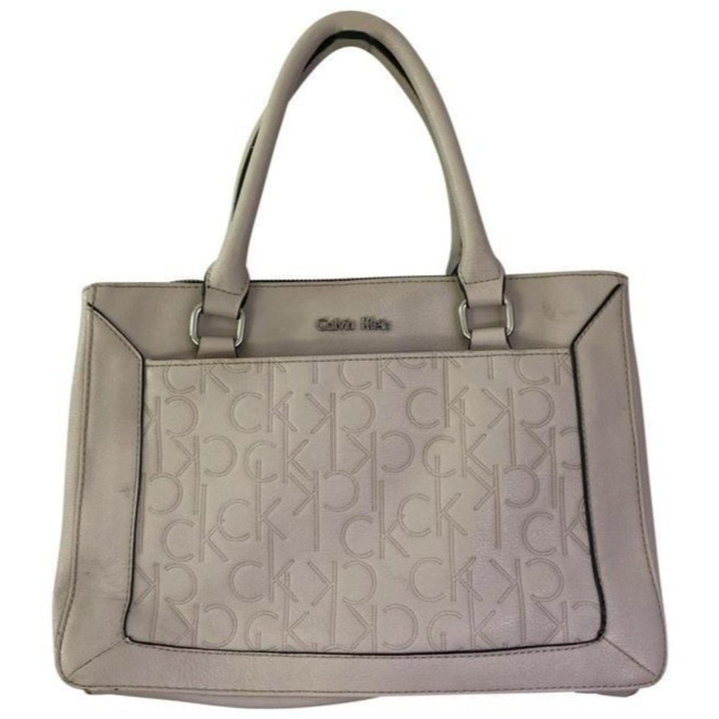 calvin klein cream shoulder bag