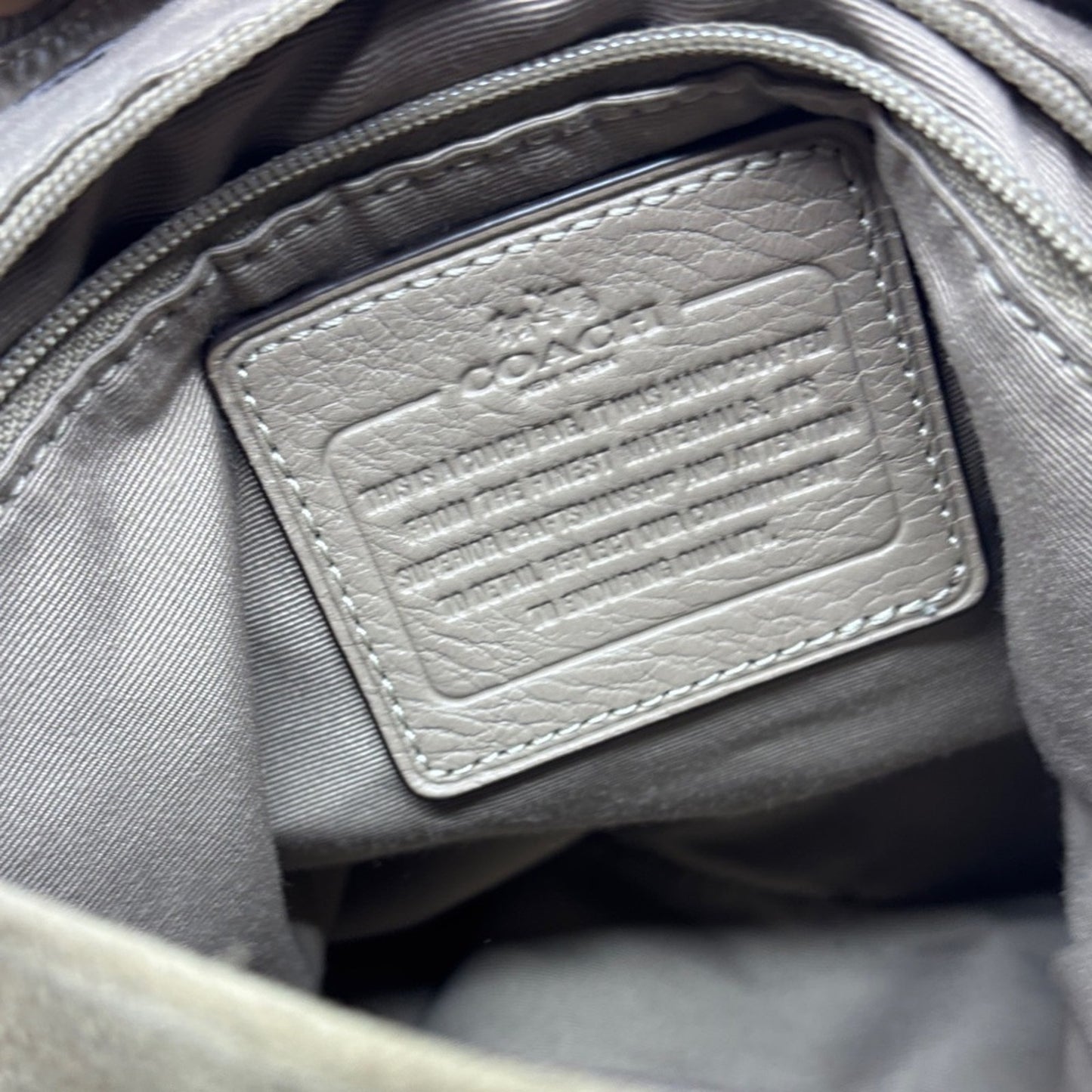 Elegant Taupe Leather Women's Bag