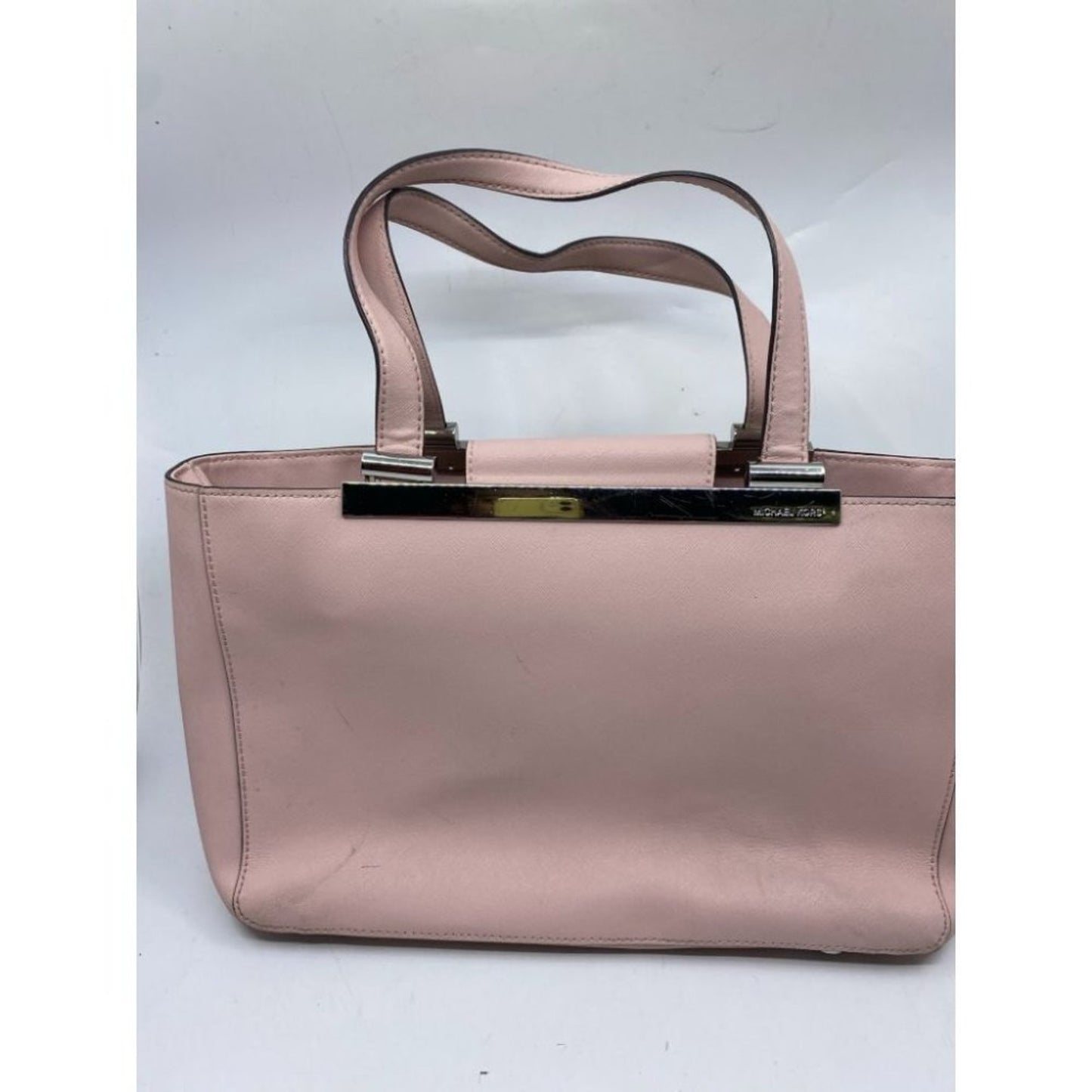 Michael Kors Pink Saffiano Leather Het Set Bag MD