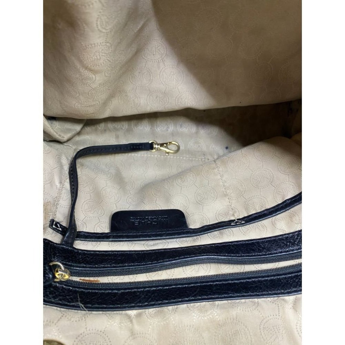 Michael Kors Black Tan Tote Bag Customized