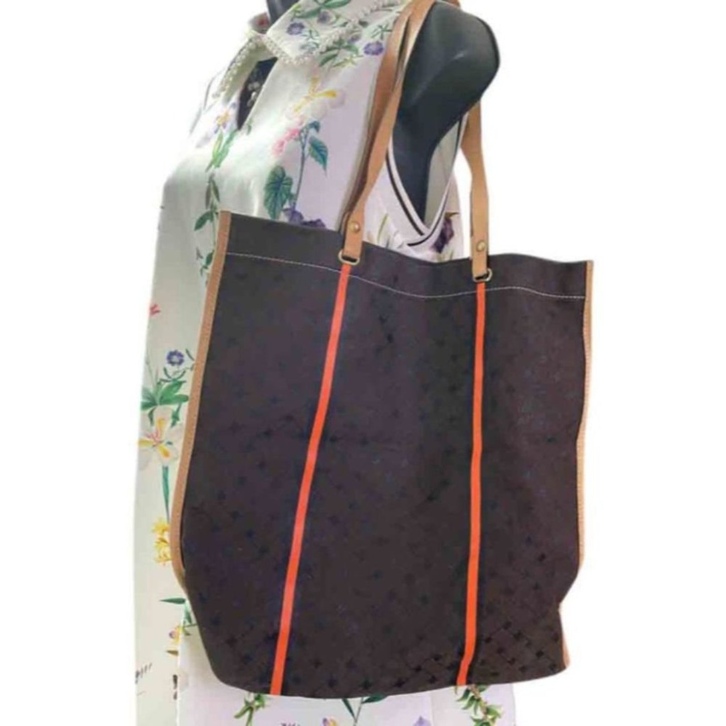 Cole Haan Brown Large Nylon Tote Bag
