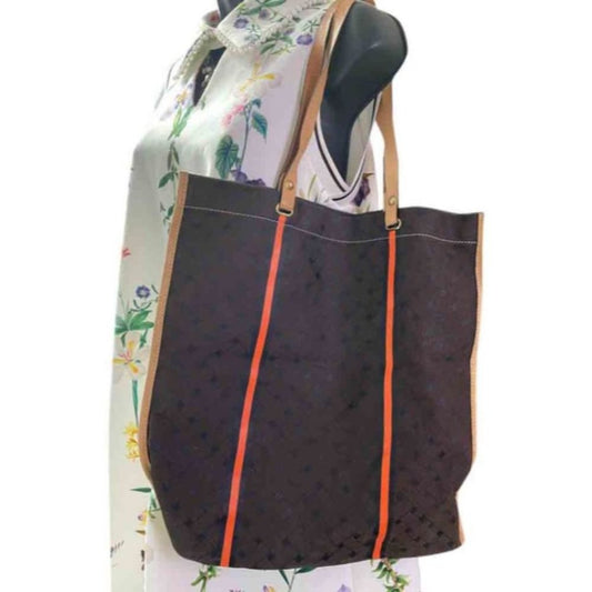 Cole Haan Brown Large Nylon Tote Bag