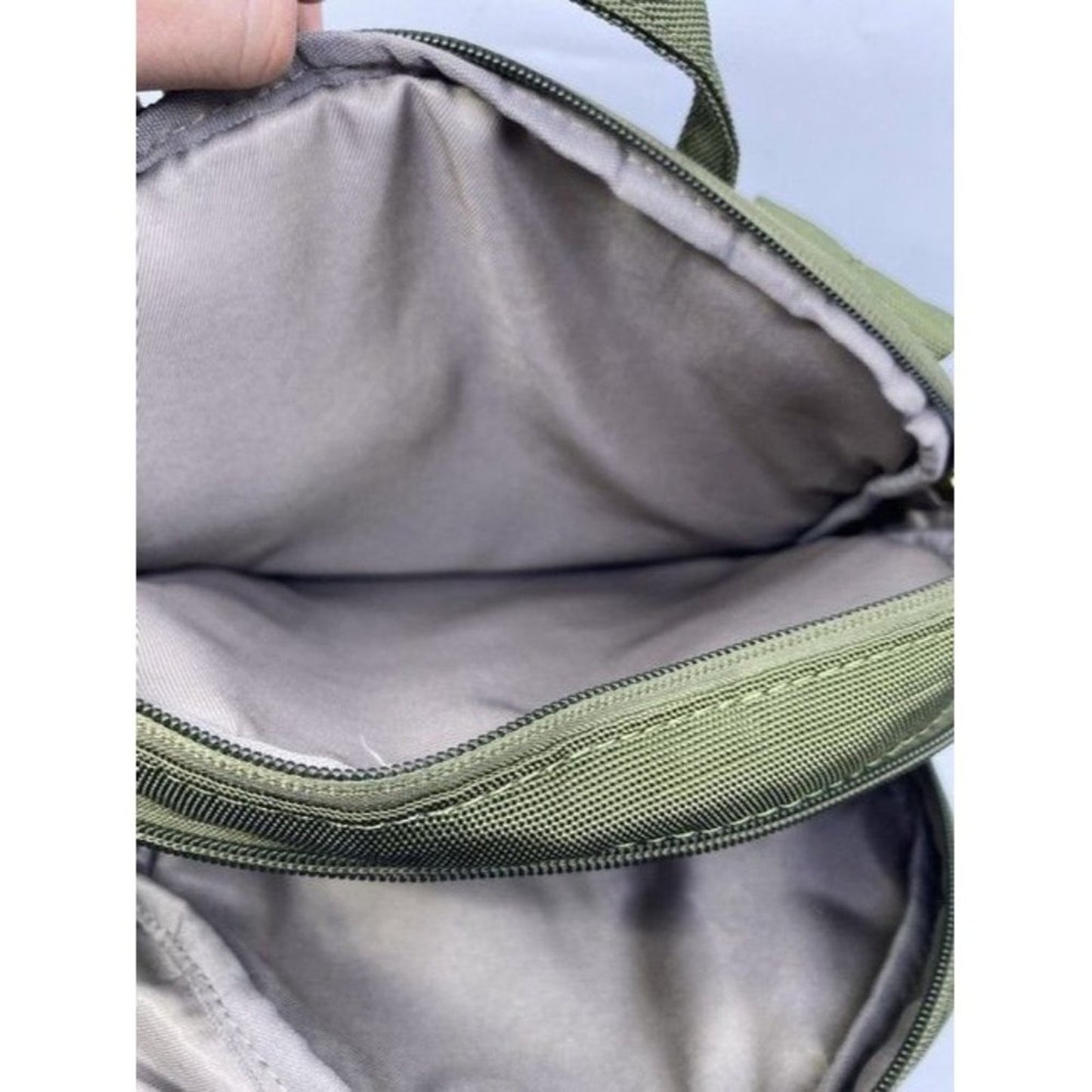 Nwot Laptop Padded Green Fabric Backpack