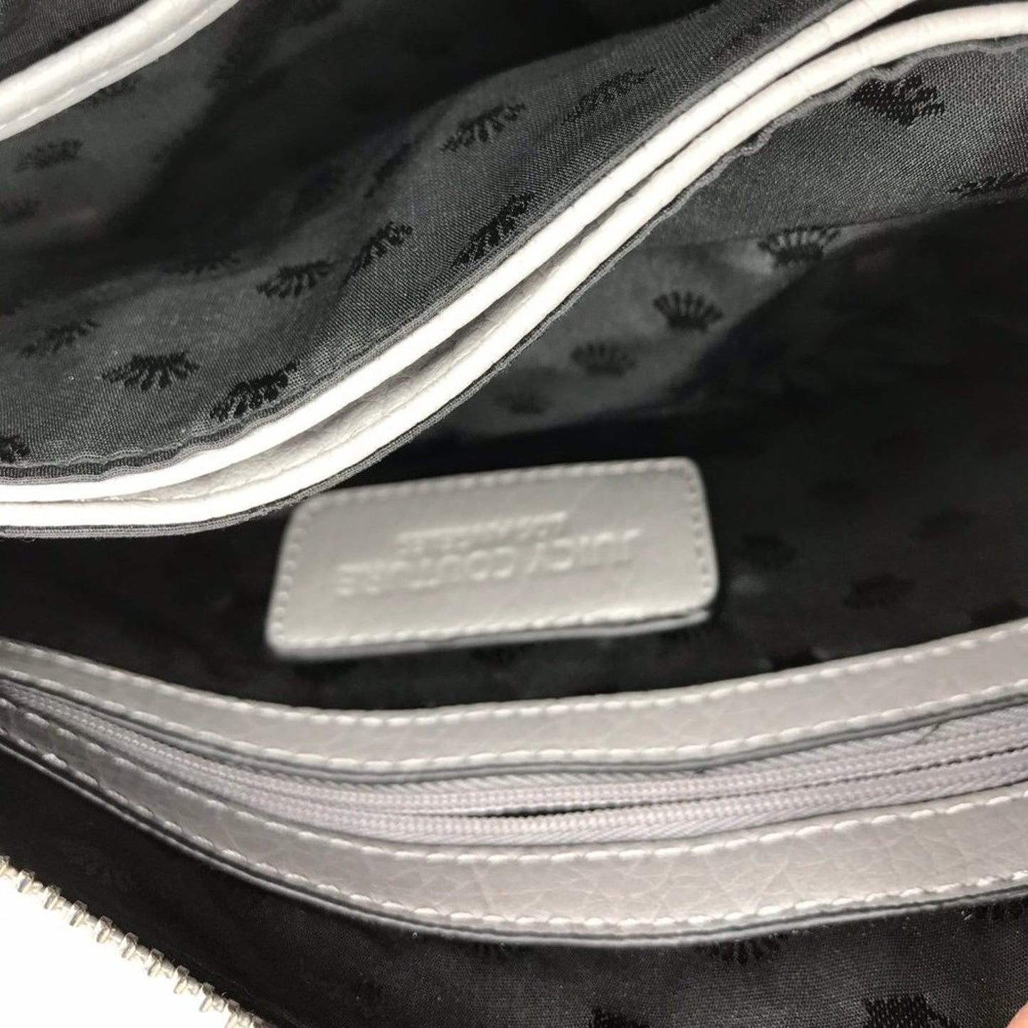 Juicy Couture Gray Leather Crossbody Bag