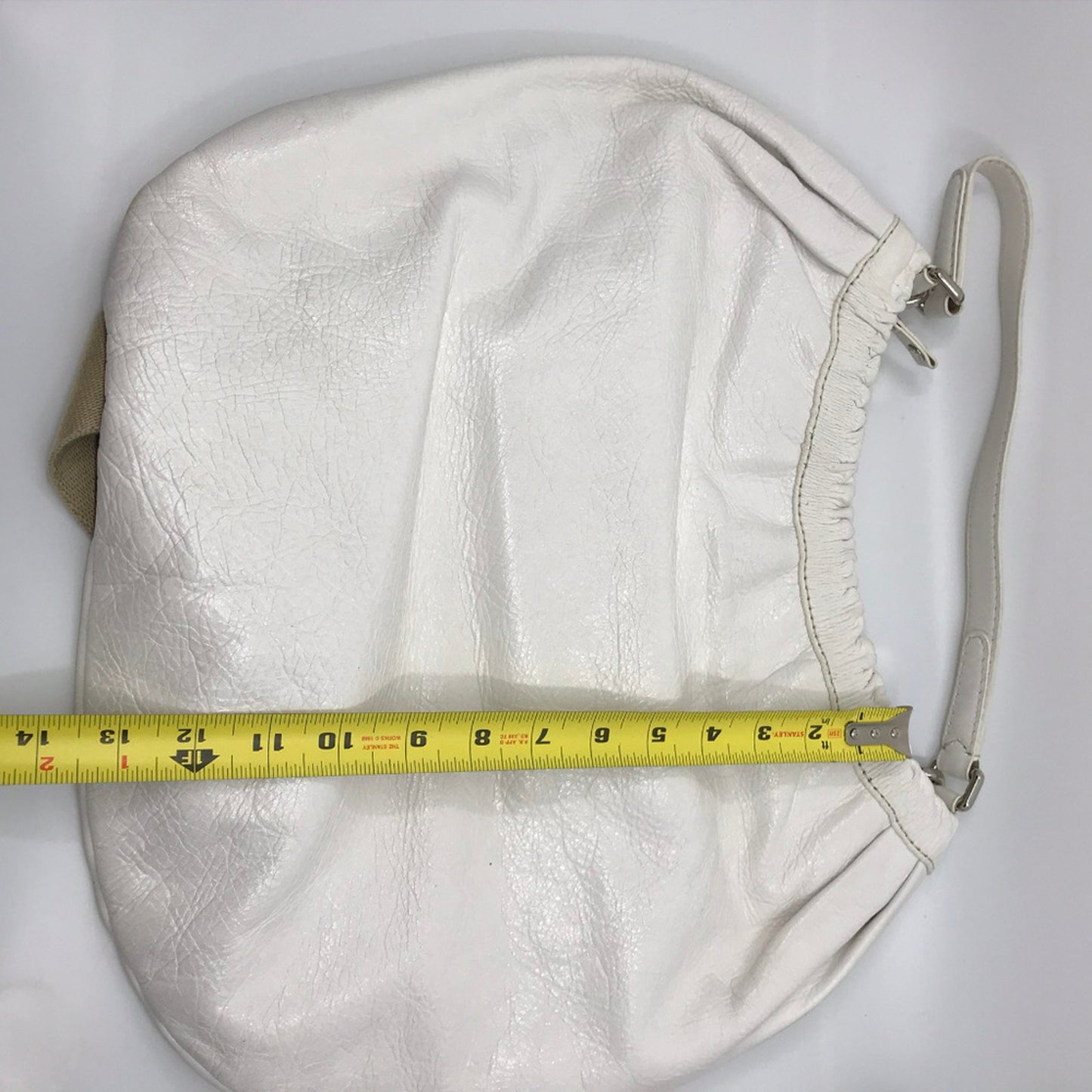 MARC JACOBS White Leather Bucket Bag