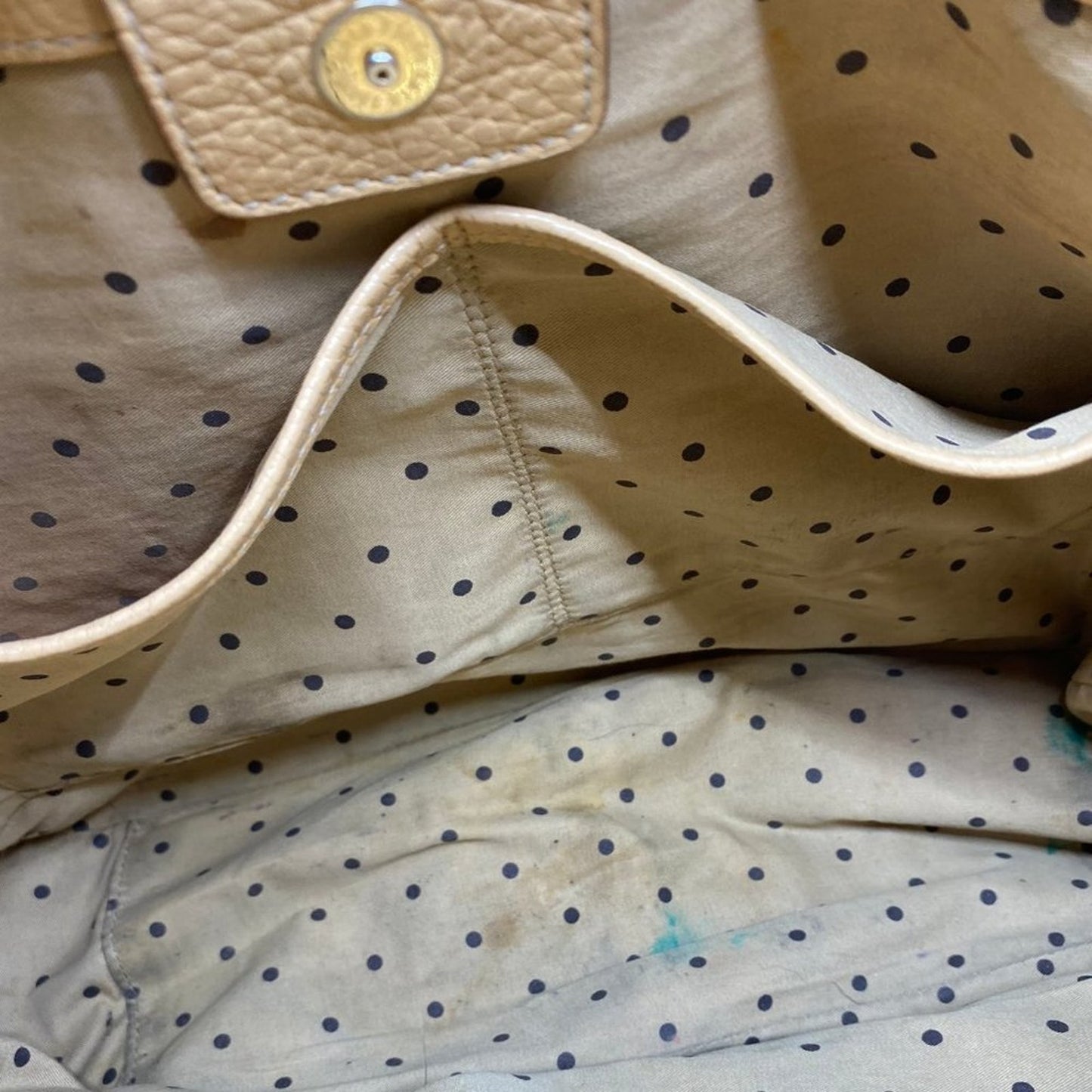 Kate Spade Tan Large Leather Tote Bag