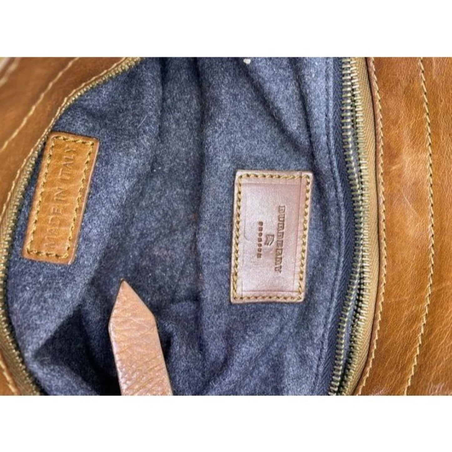 burberry gray brown shoulder bag