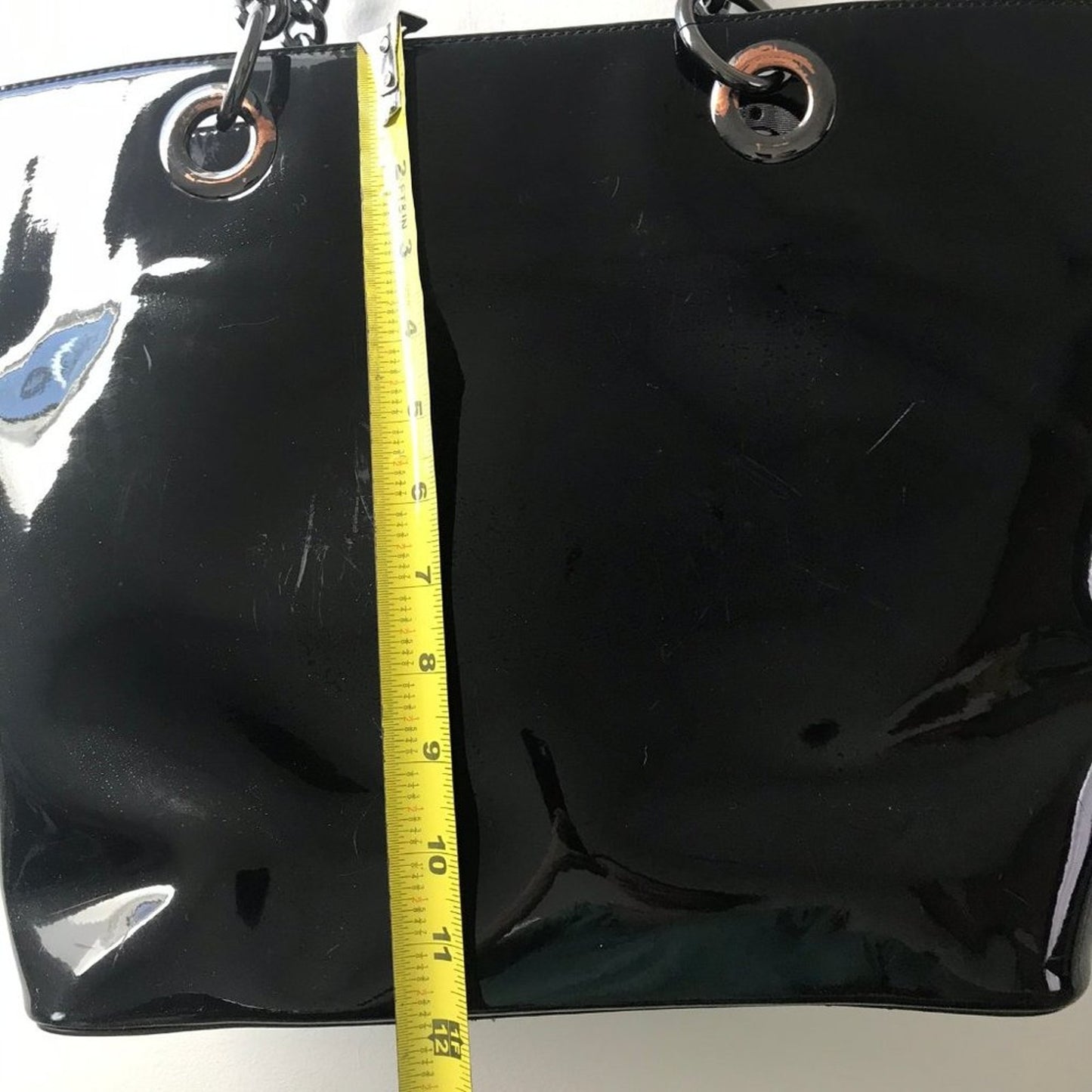 DKNY XL Black Leather Tote Bag