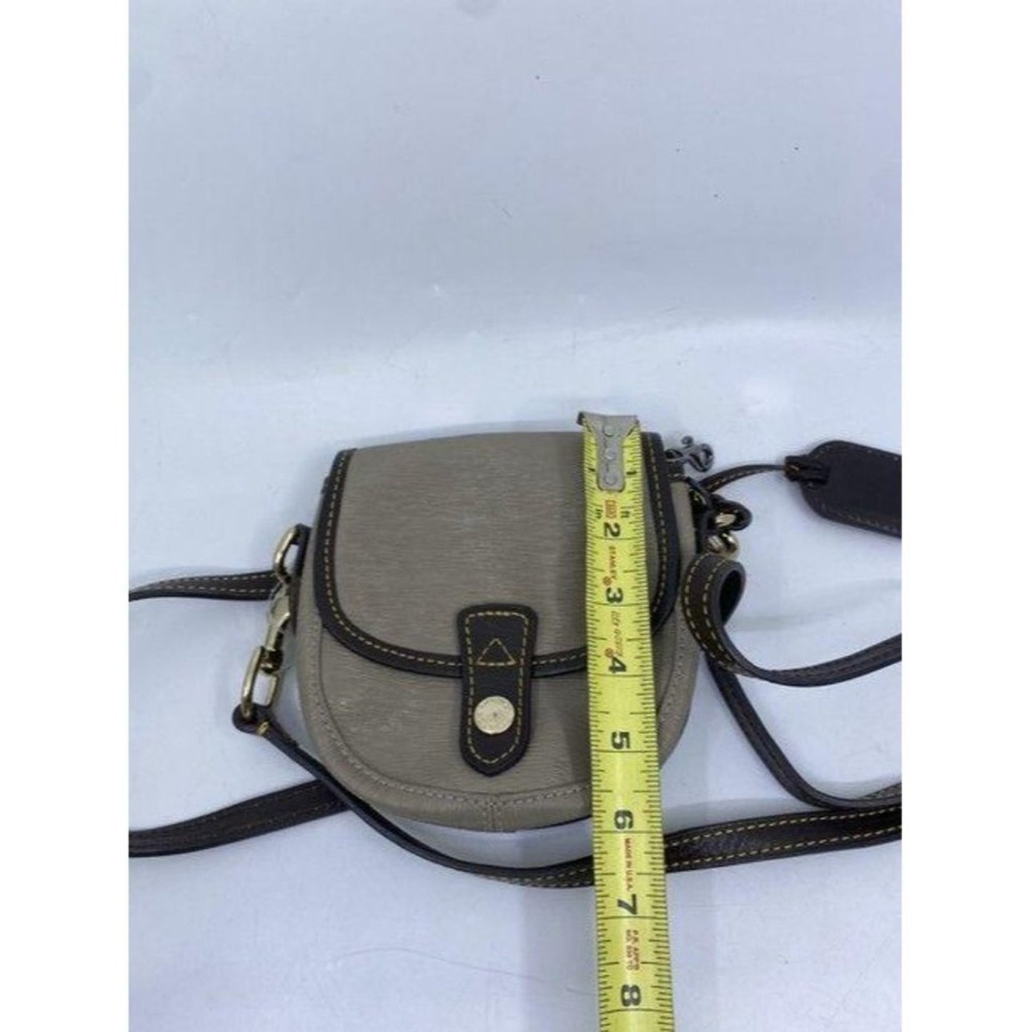 dooney and bourke small gray black cross body bag