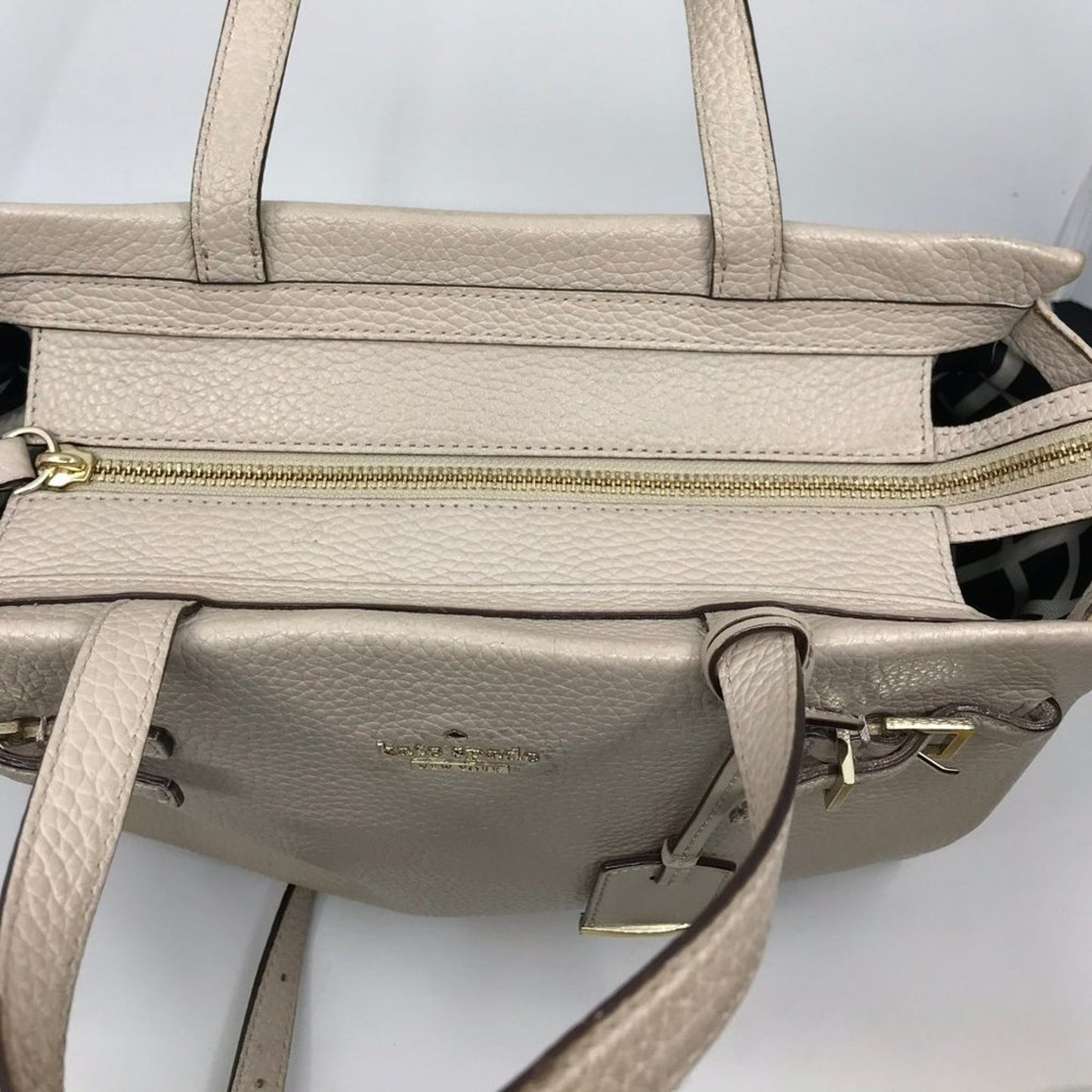 Kate Spade Tan Grain Leather Shoulder Bag