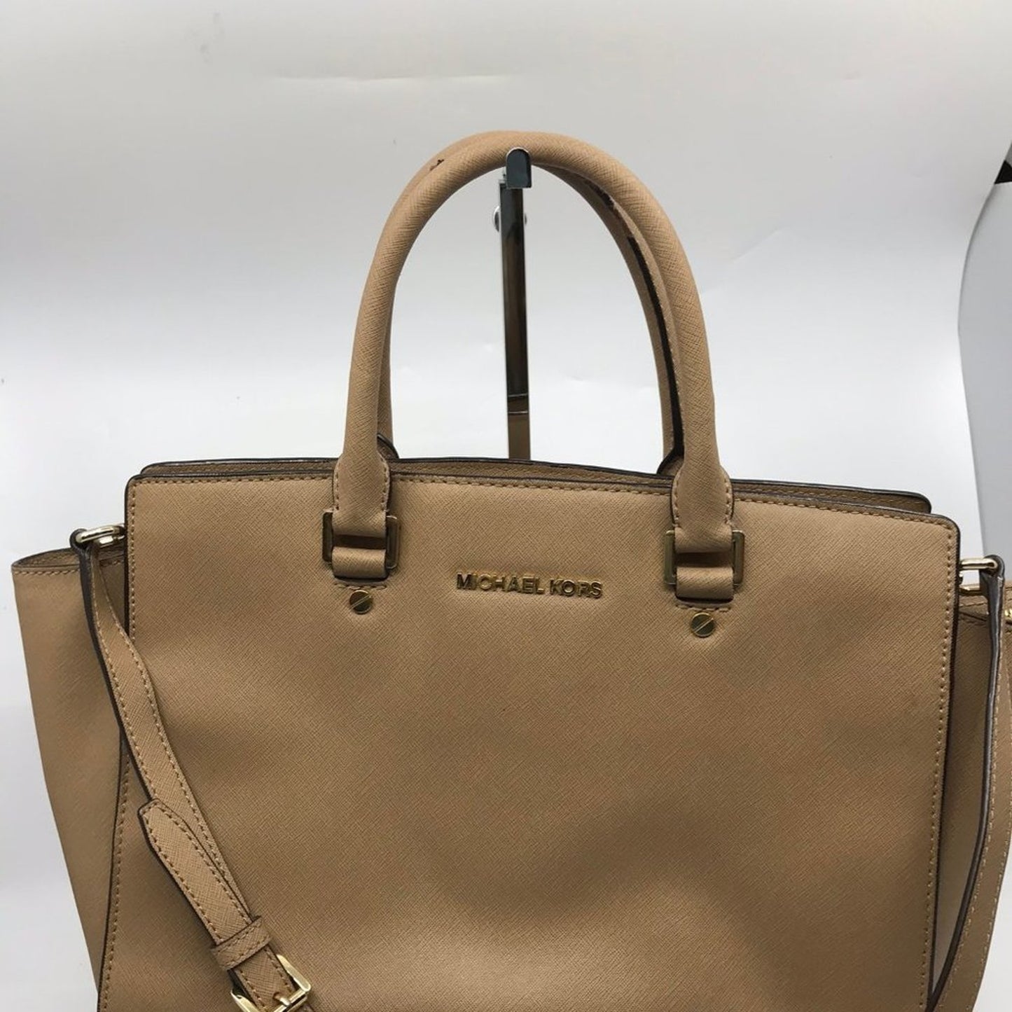 Michael Kors Tan Saffiano leather CrossBody Bag
