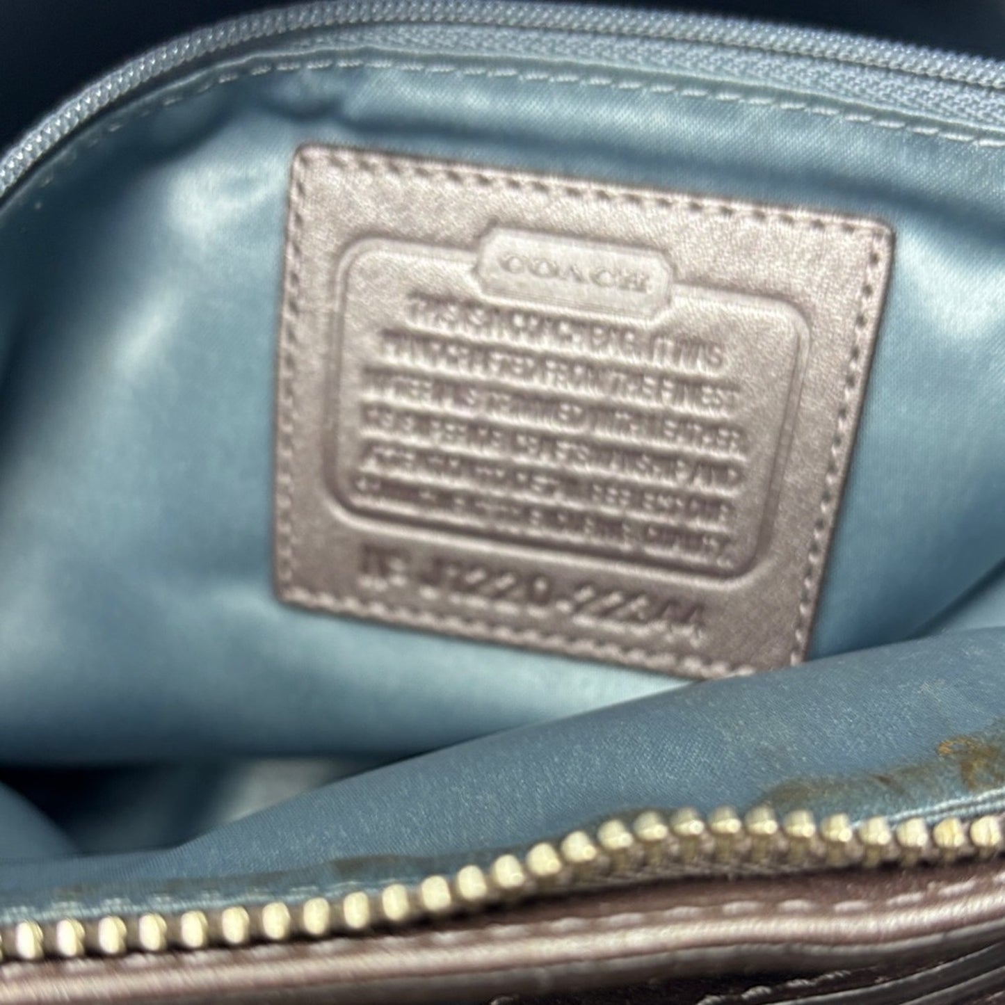 Coach Beige and Brown Signature Shoulder Bag