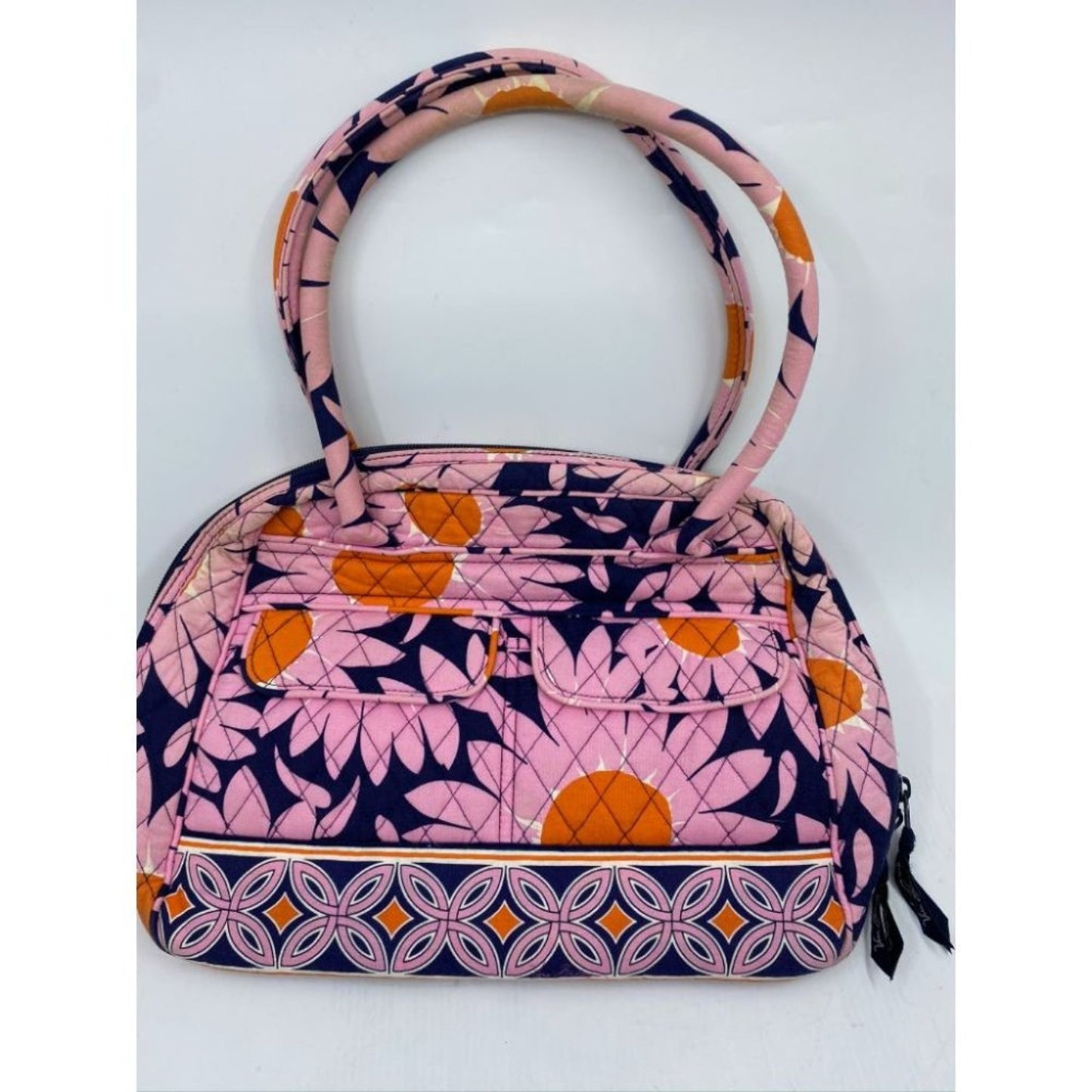 VERA BRADLEY Quilted Tote Bag Pink Black