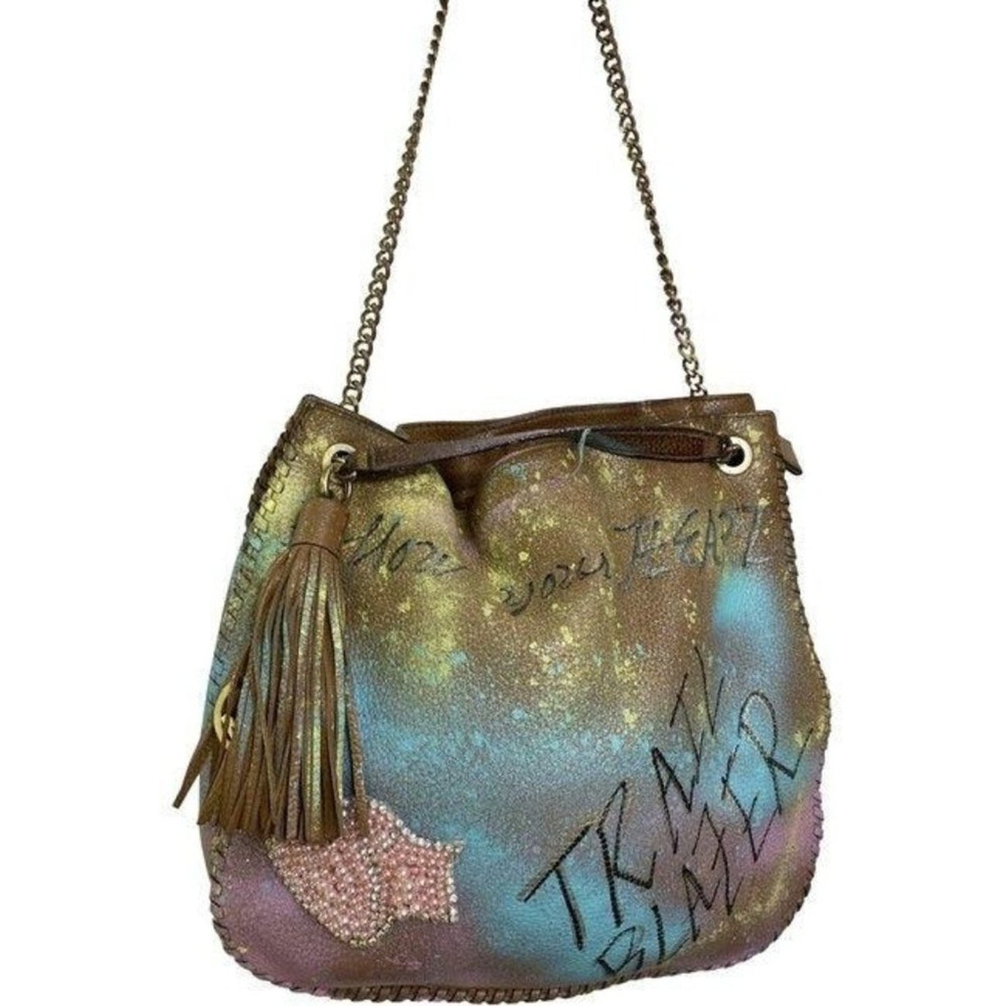 michael kors graffiti customized with multicolor s