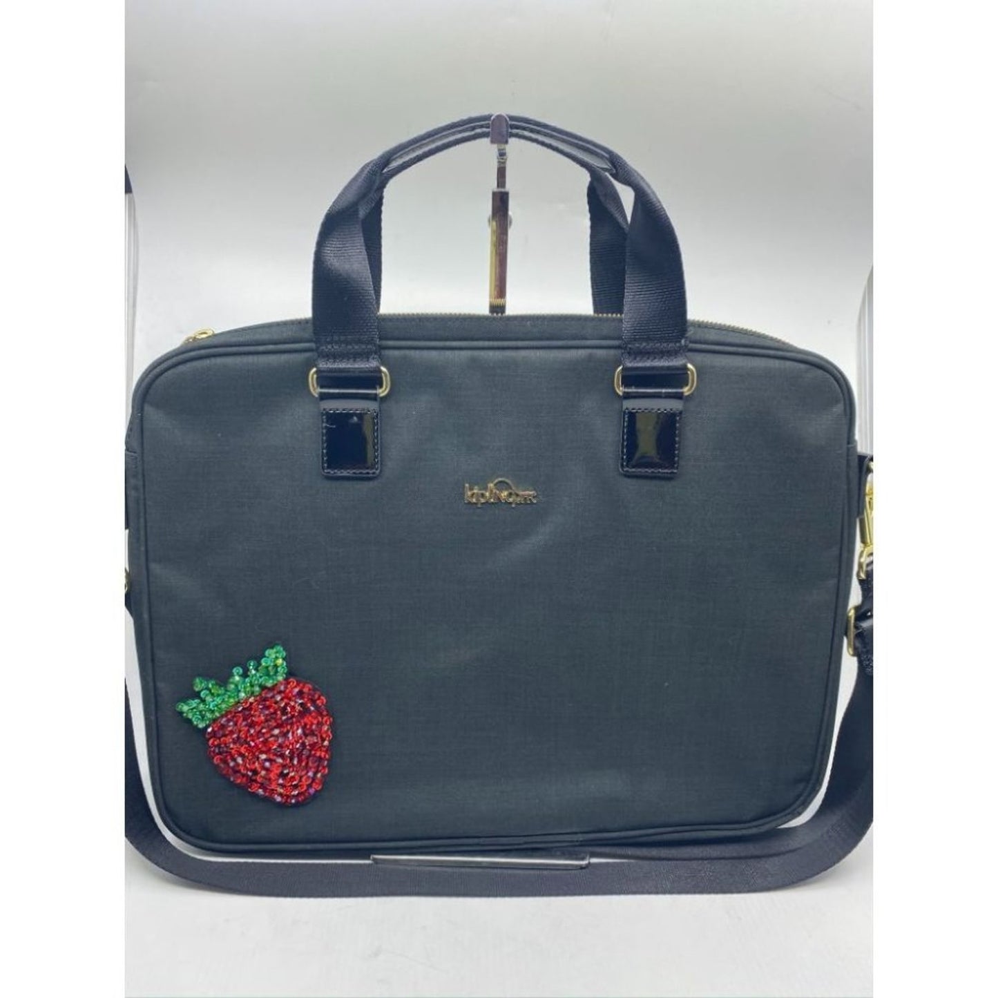Kipling w/Customized Appliqués Large Blue Tote Bag