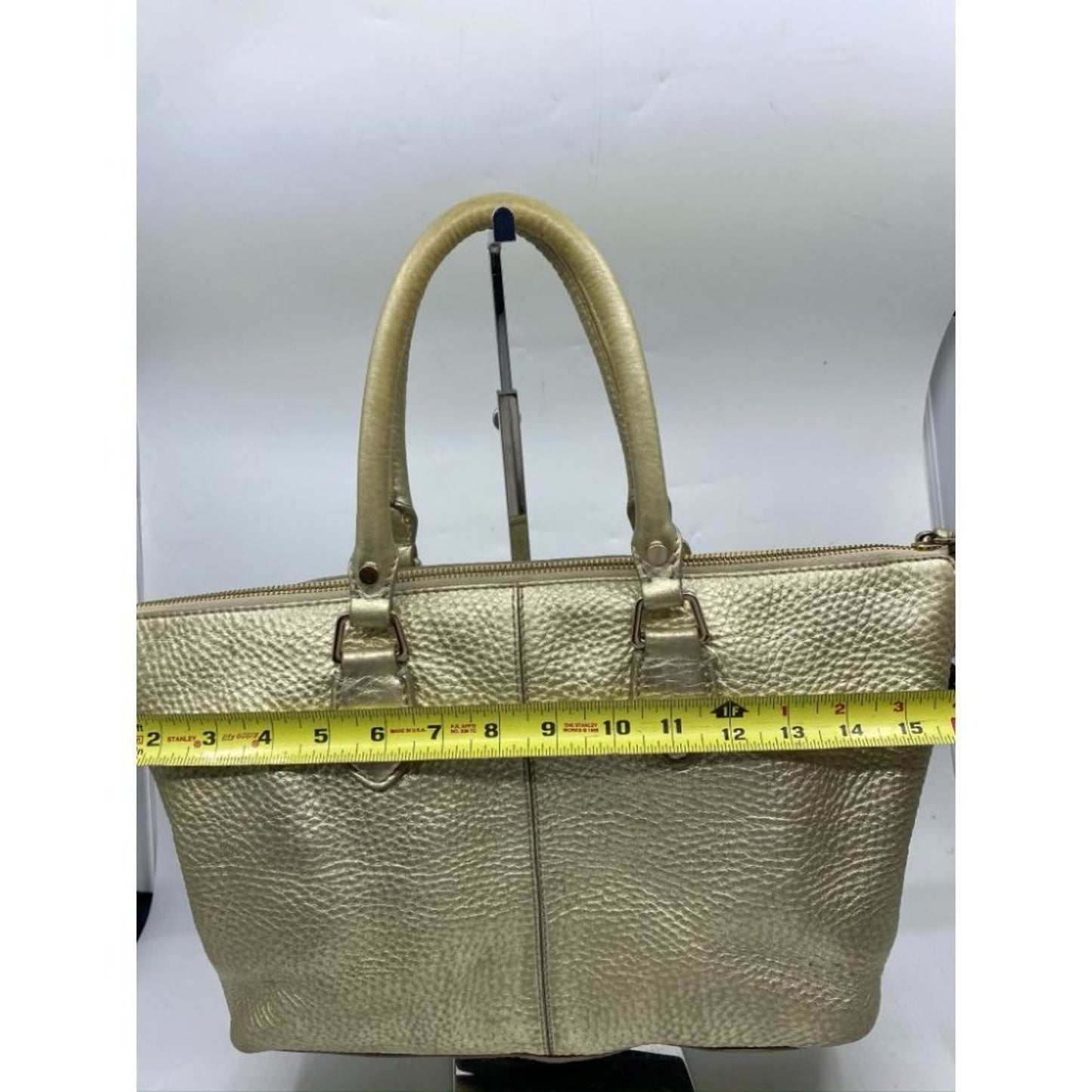 COLE HAAN Tote Bag Gold Customized w Graffiti