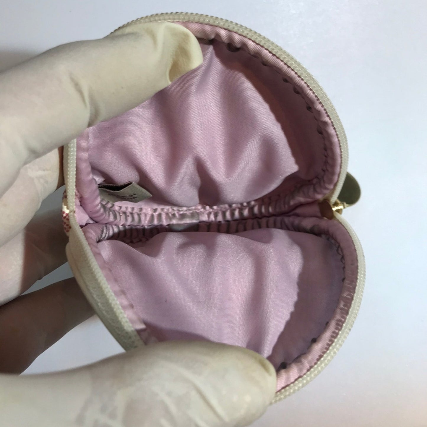 Coach Cream Round Shape Wallet