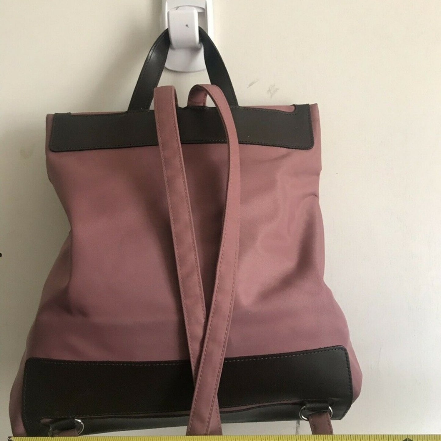 Lamarthe Medium Dark Dusty Pink Nylon Backpack Wit