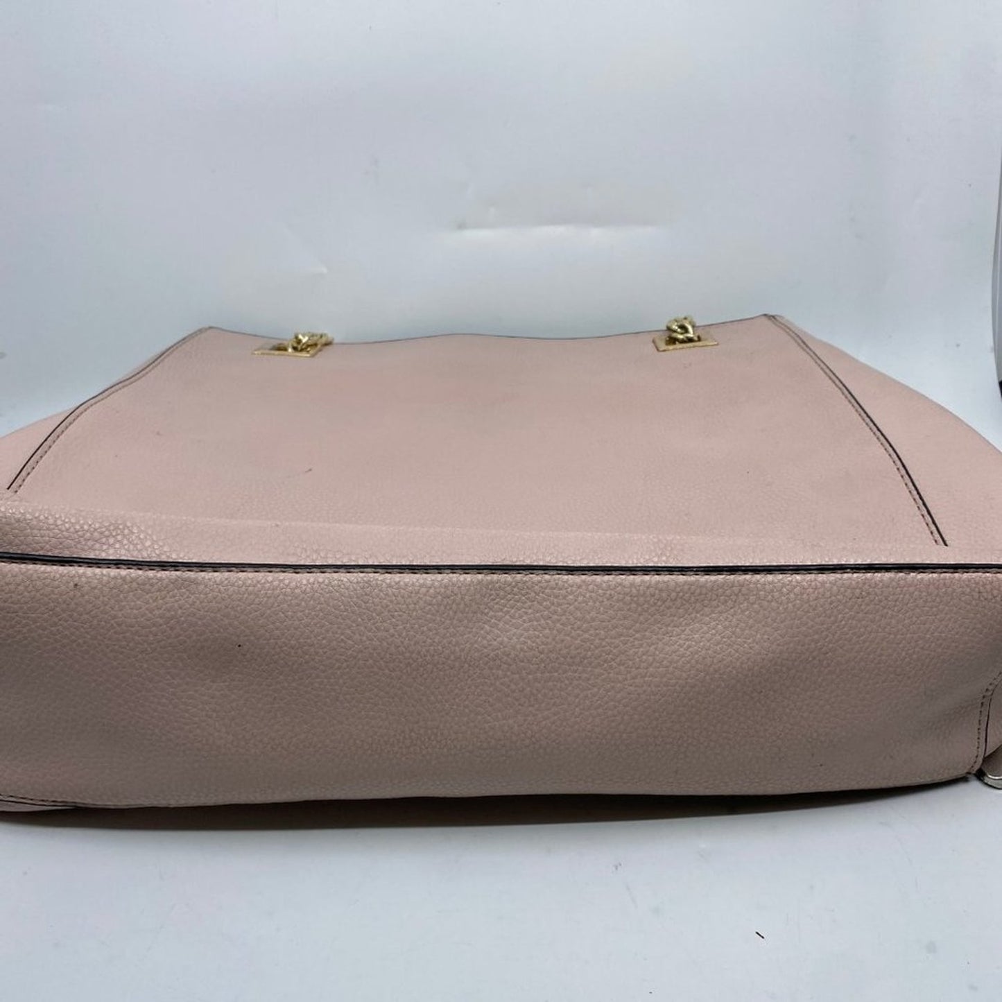 Andrew Marc Cream Leather Tote Bag