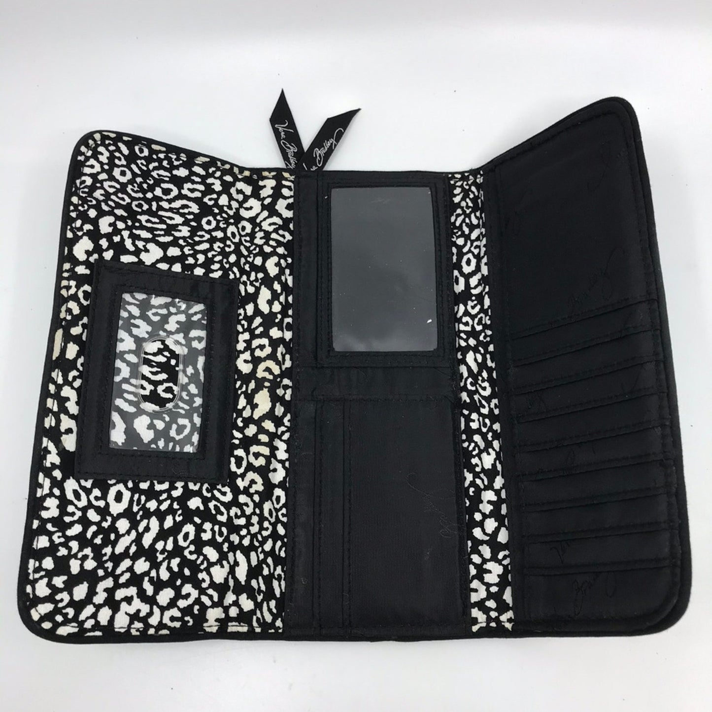 Vera Bradley Floral Design Blue Fabric Wallet