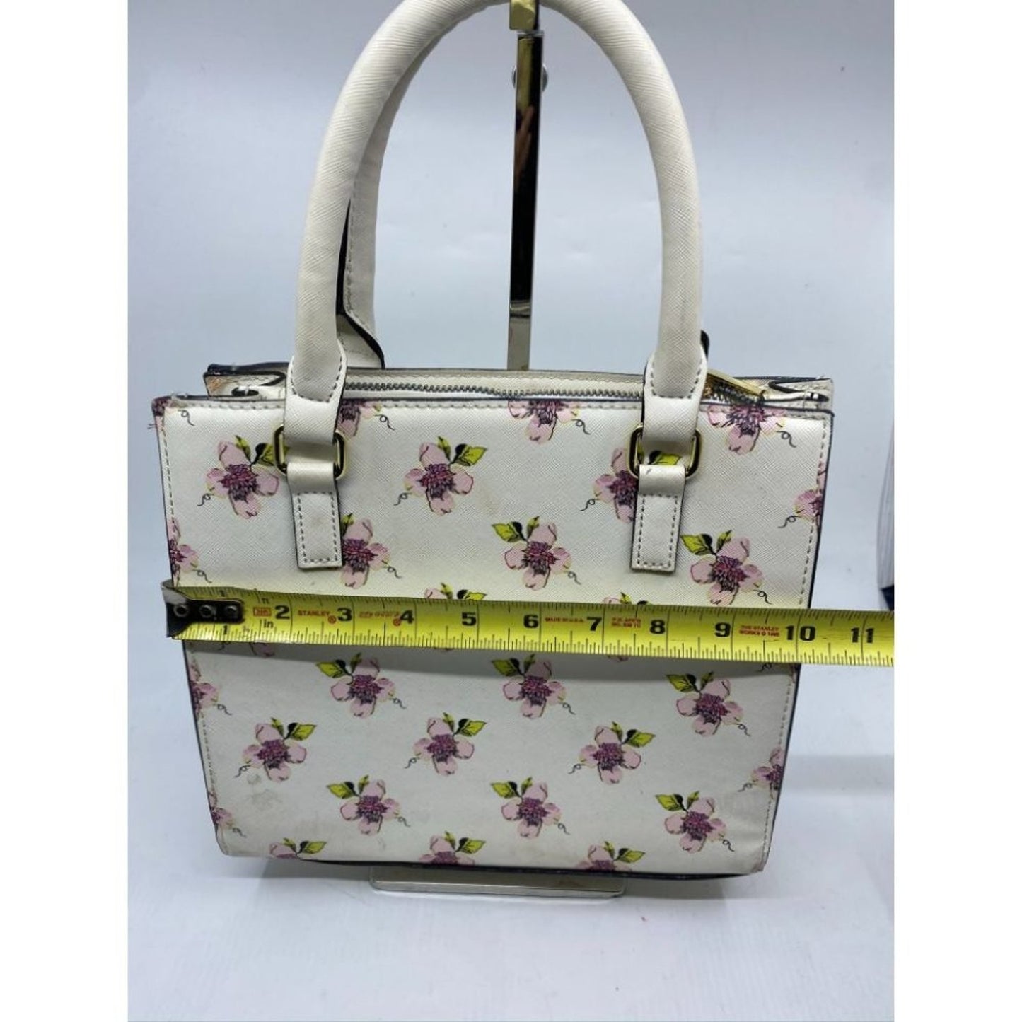 BETSEY JOHNSON Faux Leather Embellished Tote Bag