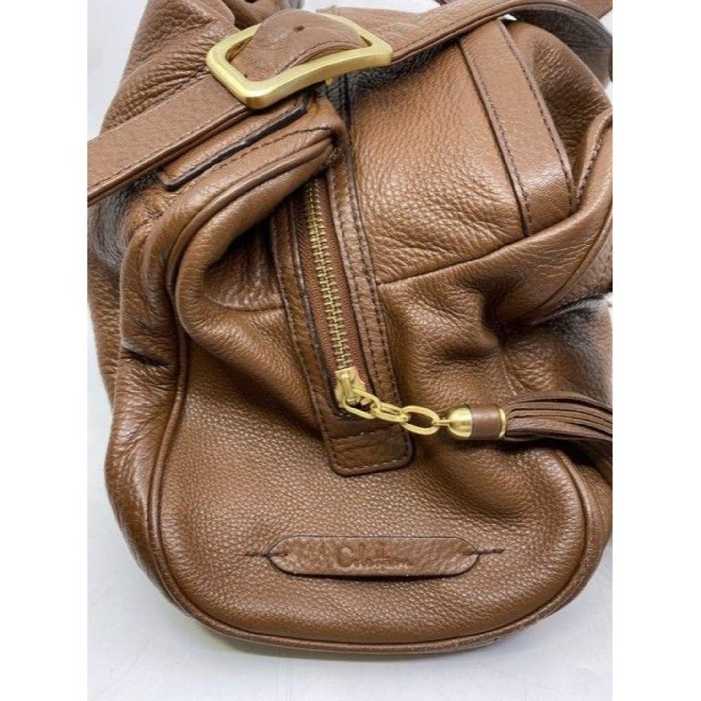 cole haan brown leather shoulder bag