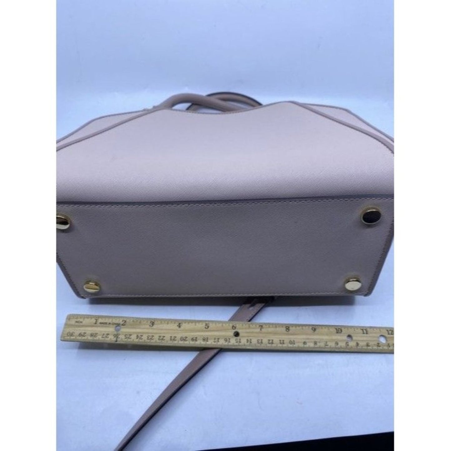 Michael Kors New Cleo Medium Satchel Soft Pink Saffiano Leather Cross Bo…