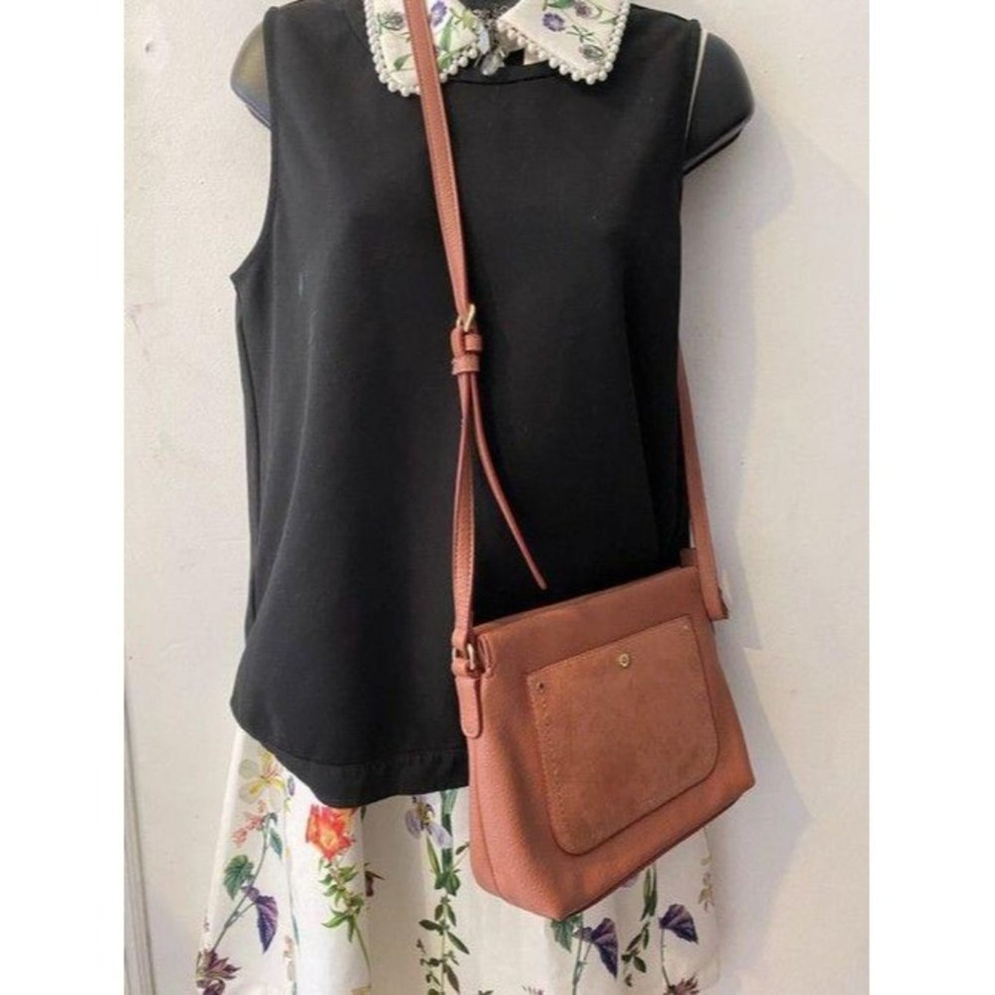 lc lauren conrad orange cross body bag