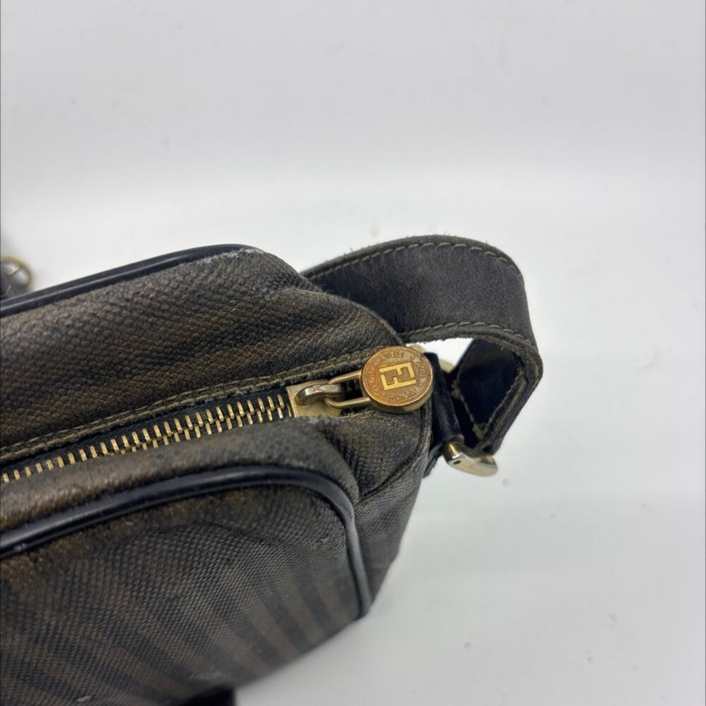 Vintage Fendi Crossbody Bag - Brown/Black