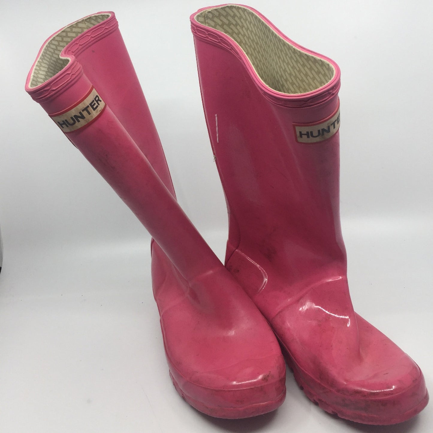 Unisex Hunter Boots Pink Size US 3M/4F