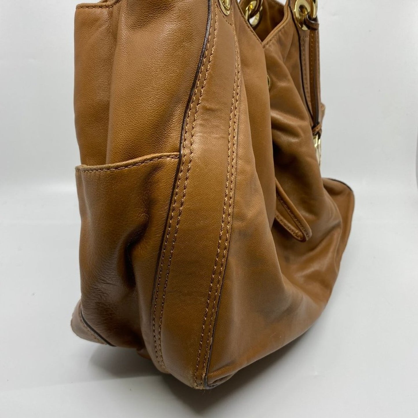 Michael Kors Medium Brown Leather Shoulder Bag