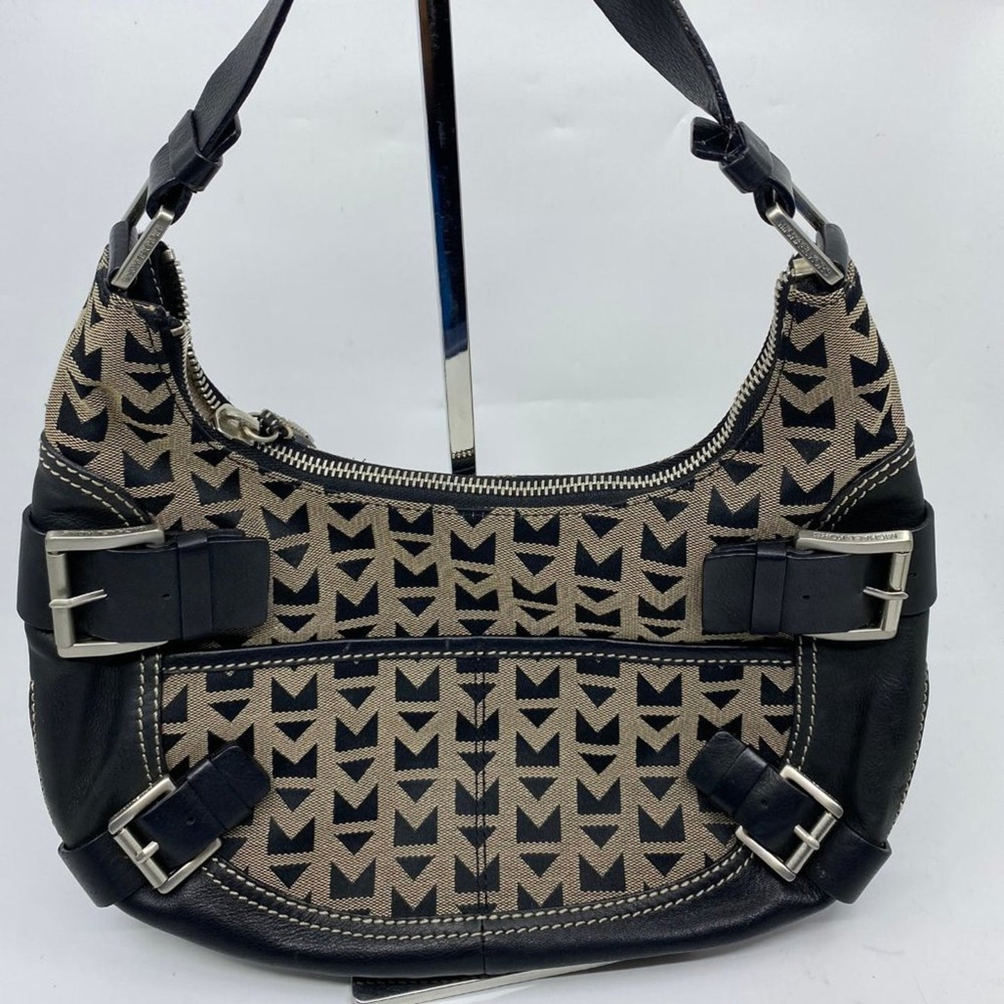 Michael Kors Medium Black Fabric Shoulder Bag