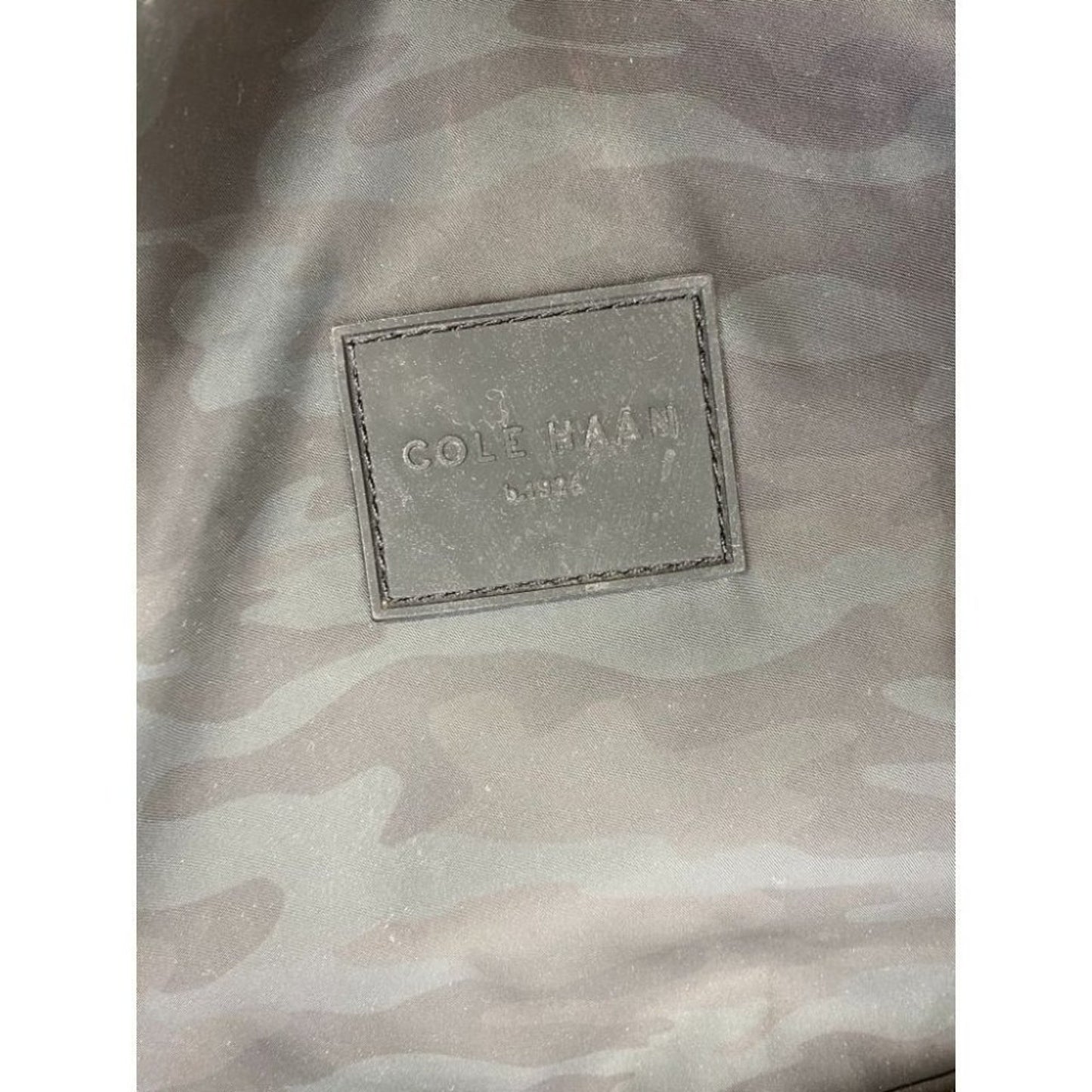 COLE HAAN Green Gray Back Pack