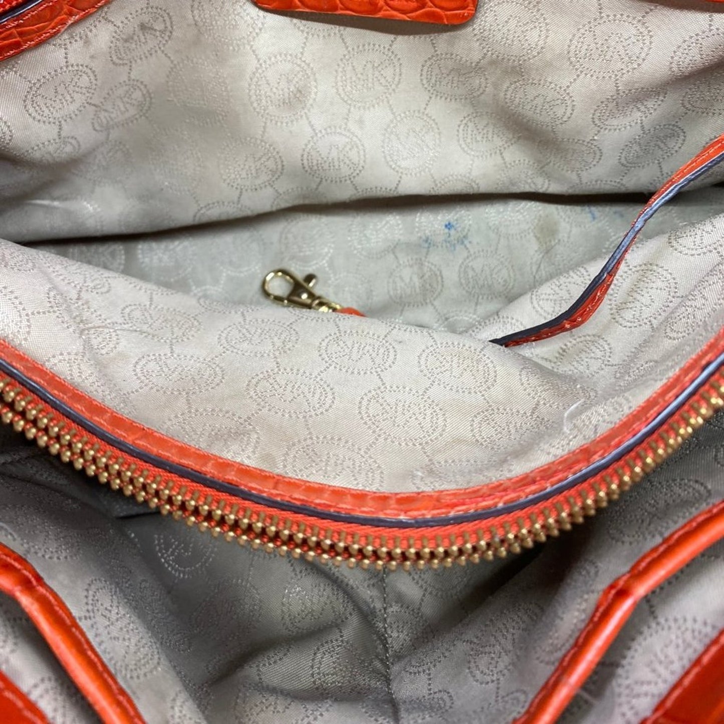Michael Kors L Orange Leather Crossbody/Handbag