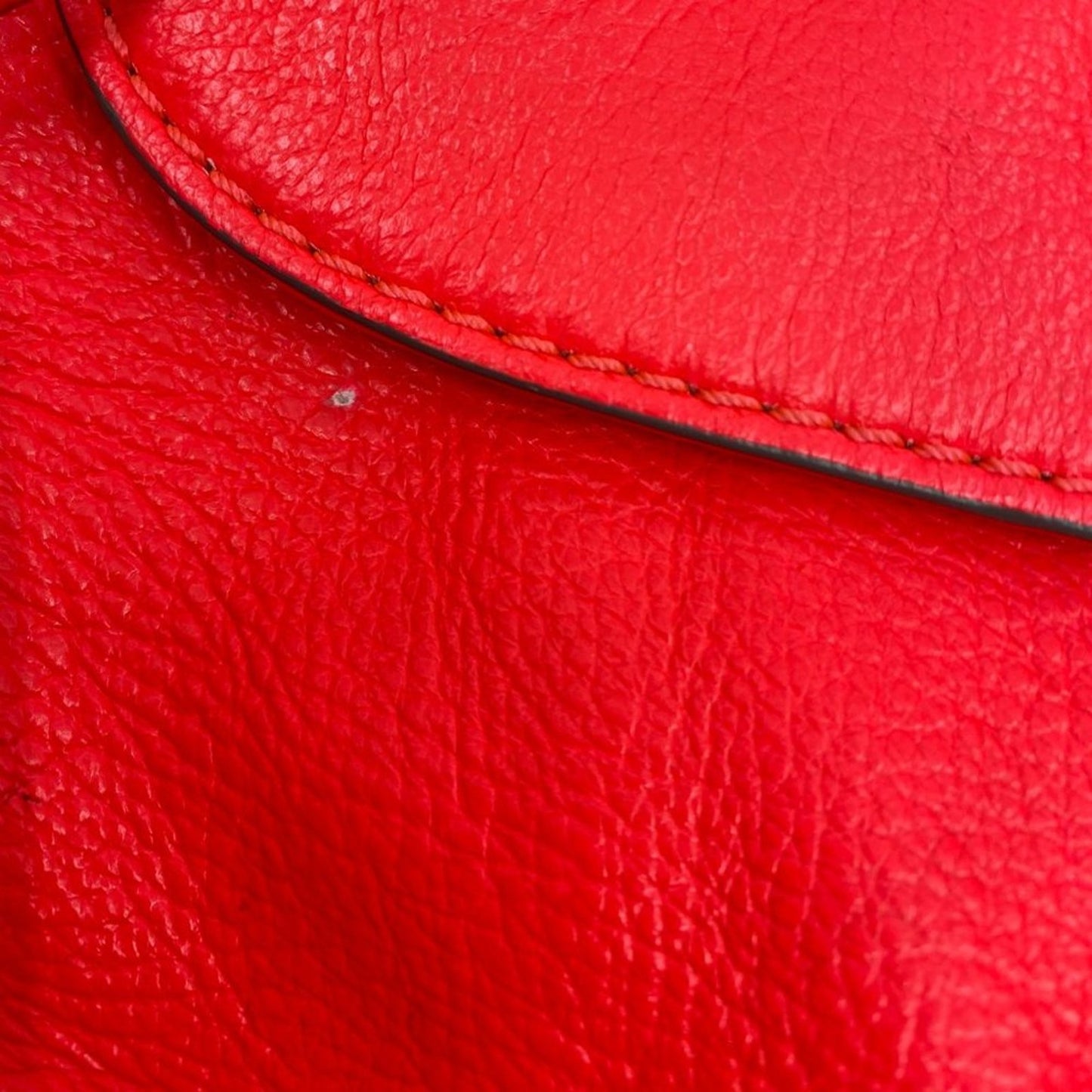 Marc Jacobs Orange Grain Leather Crossbody Bag