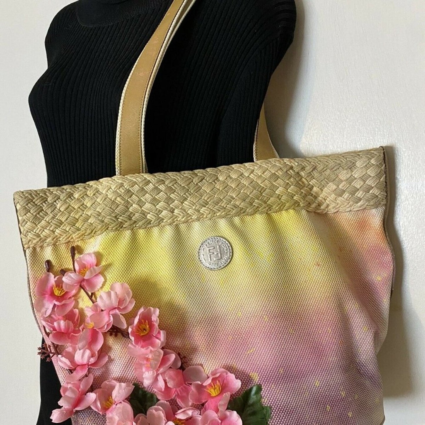 FENDI Vintage Customized large tote bag W/ Multi C