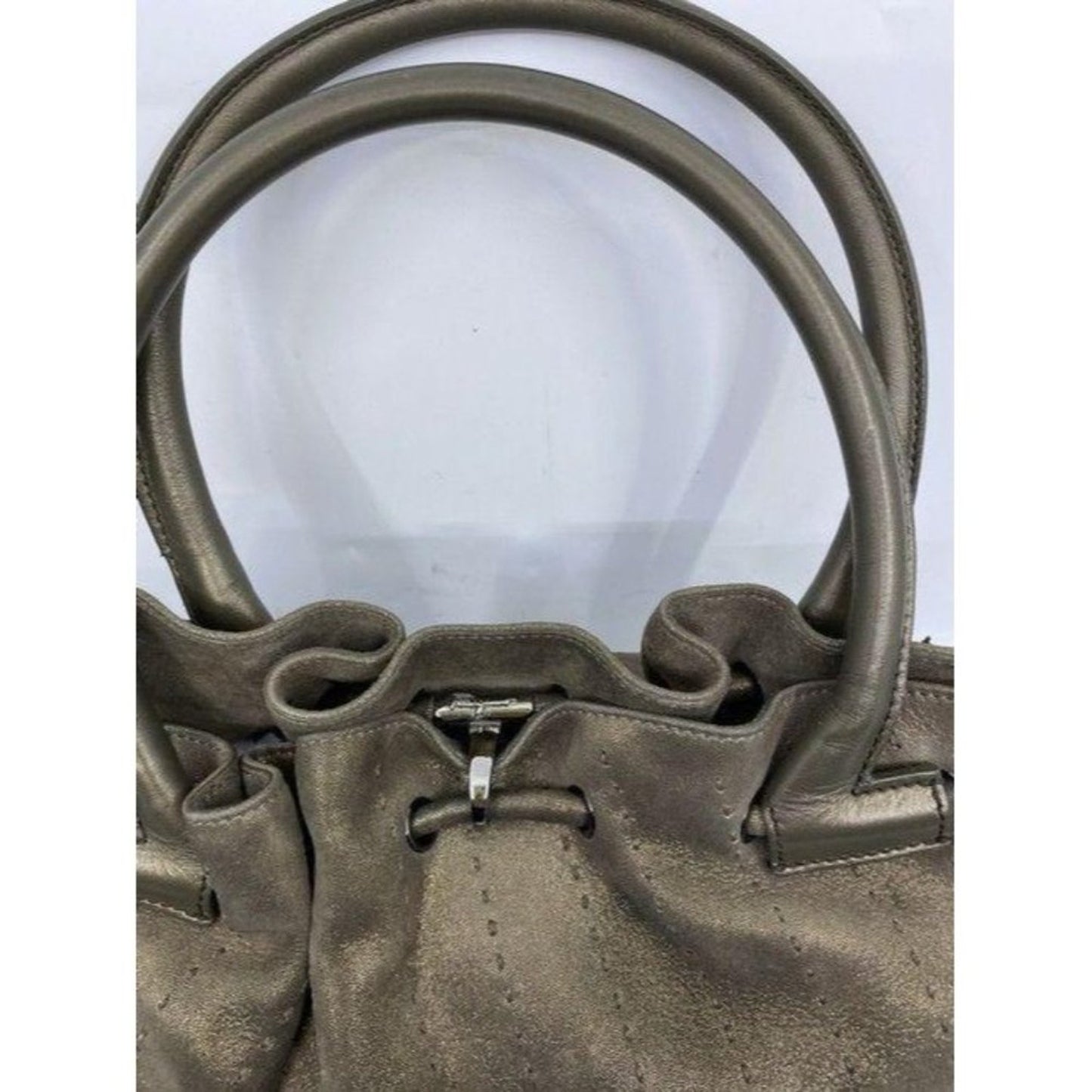 salvatore ferragamo handbag bronze shoulder bag