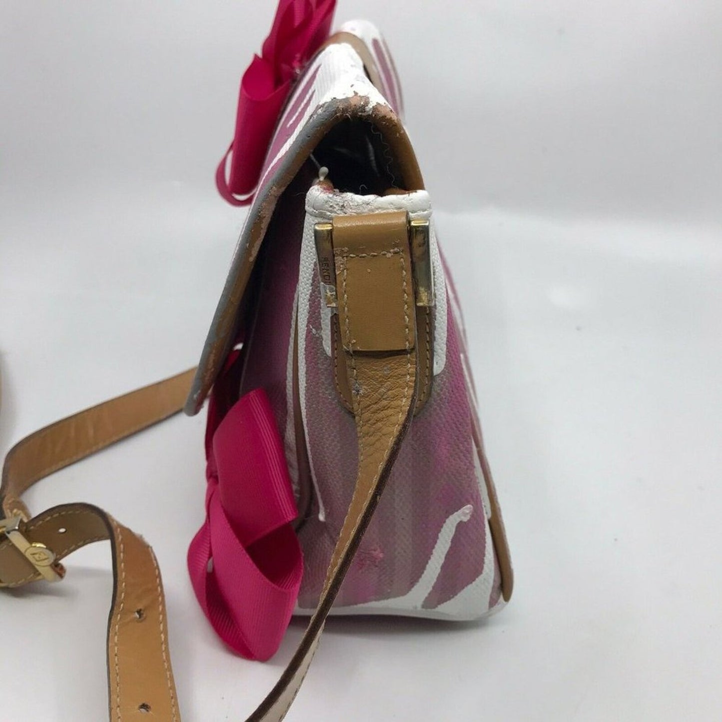 Fendi Vintage Small Crossbody Customize w/Ribbons