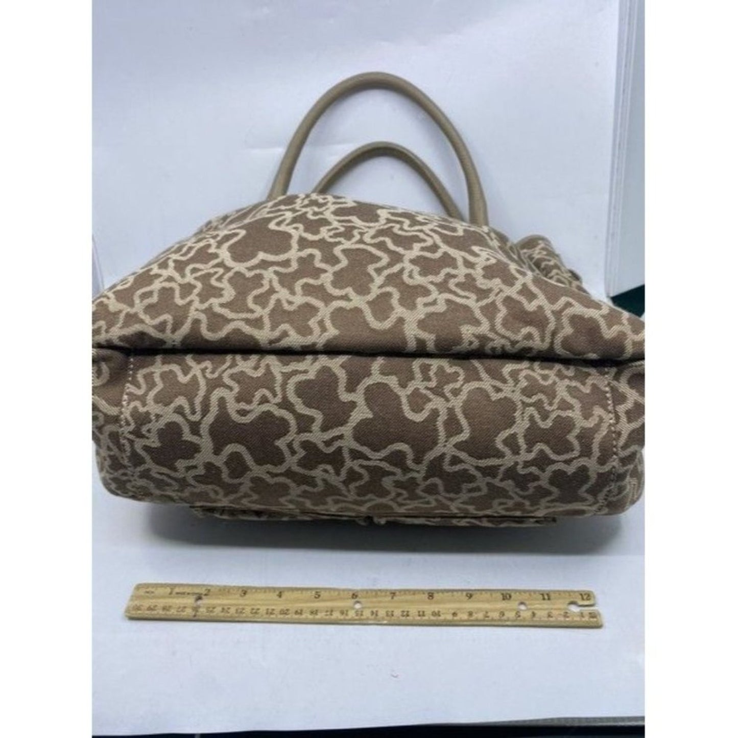 Tous Euc Beige Faux Fur Shoulder Bag