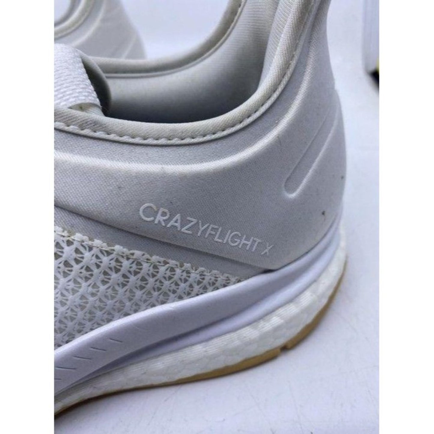 Adidas White Crazy Flight X Boost Sneakers Size Us