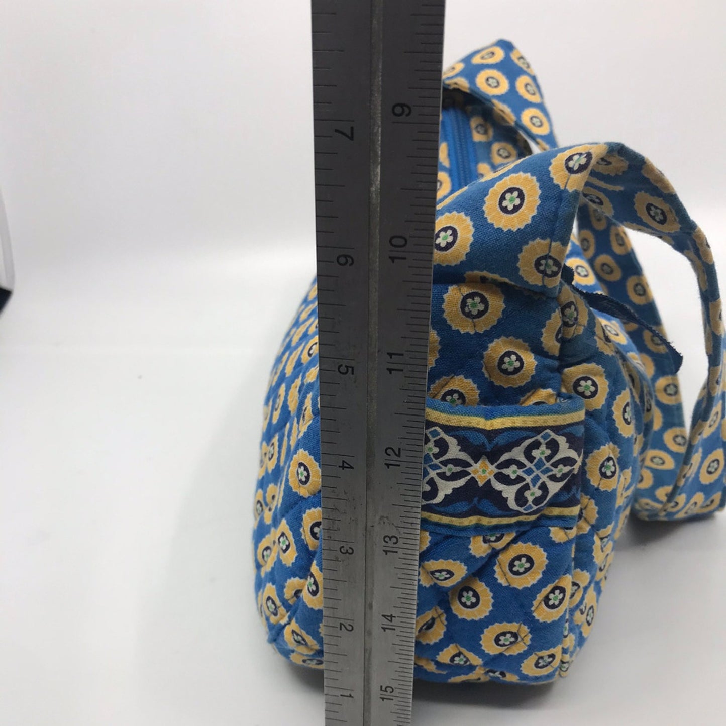 Vera Bradley Blue Tan Nylon Small Handbag