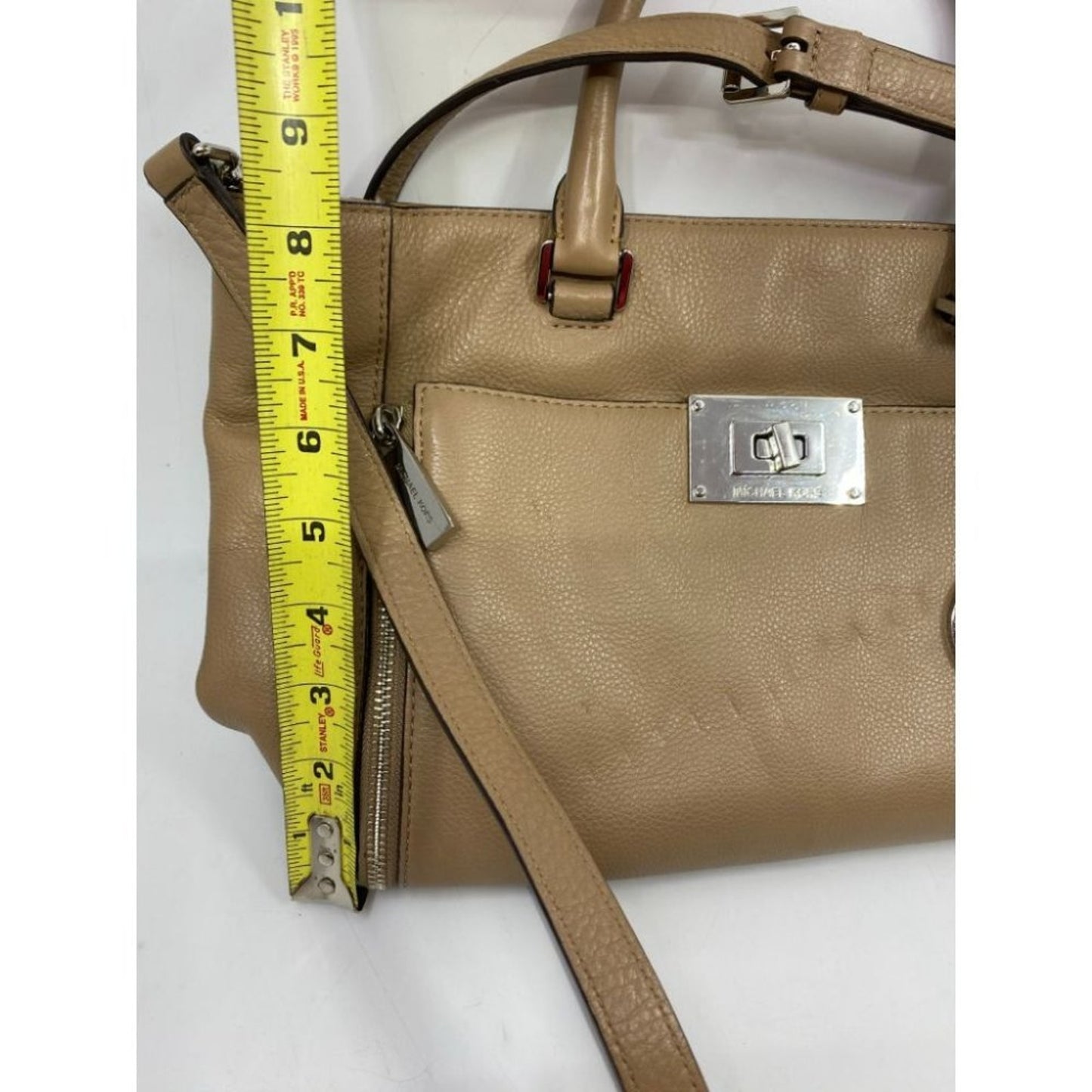 Michael Kors Lamb Leather Tan Shoulder Bag LG/MD
