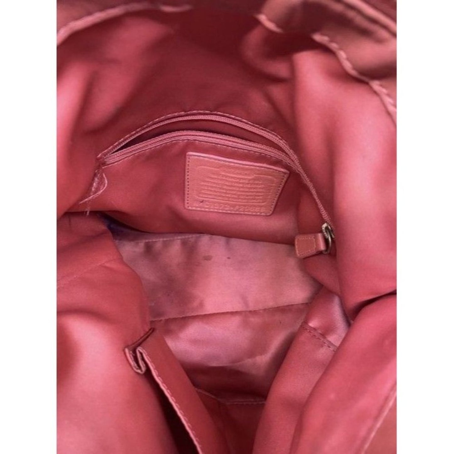 Coach Classic Orangepink Fabric Cross Body Bag